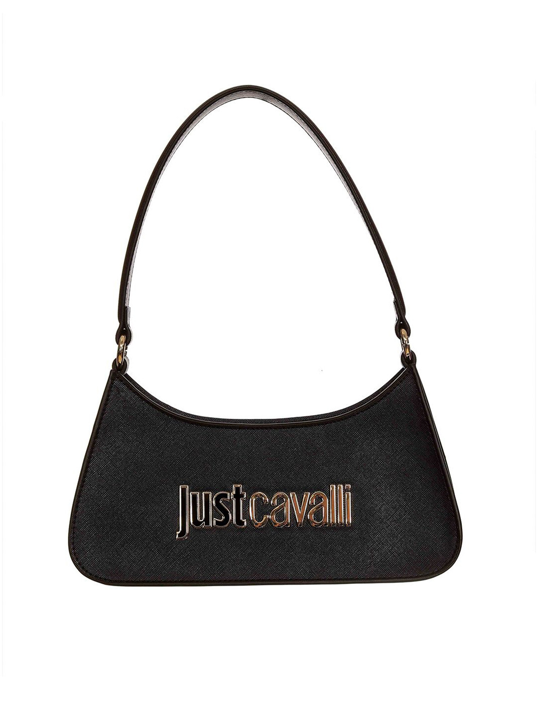 Just Cavalli Women Textured Baguette Shoulder Bag