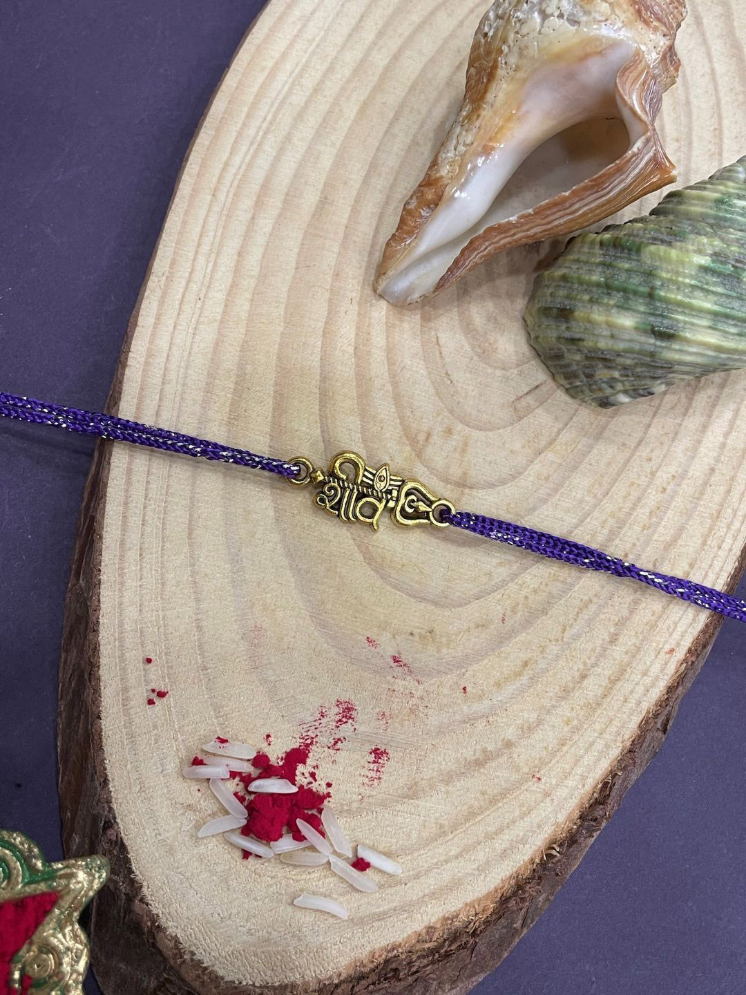 Digital Dress Room Lord Shiva Pendant Thread Rakhi