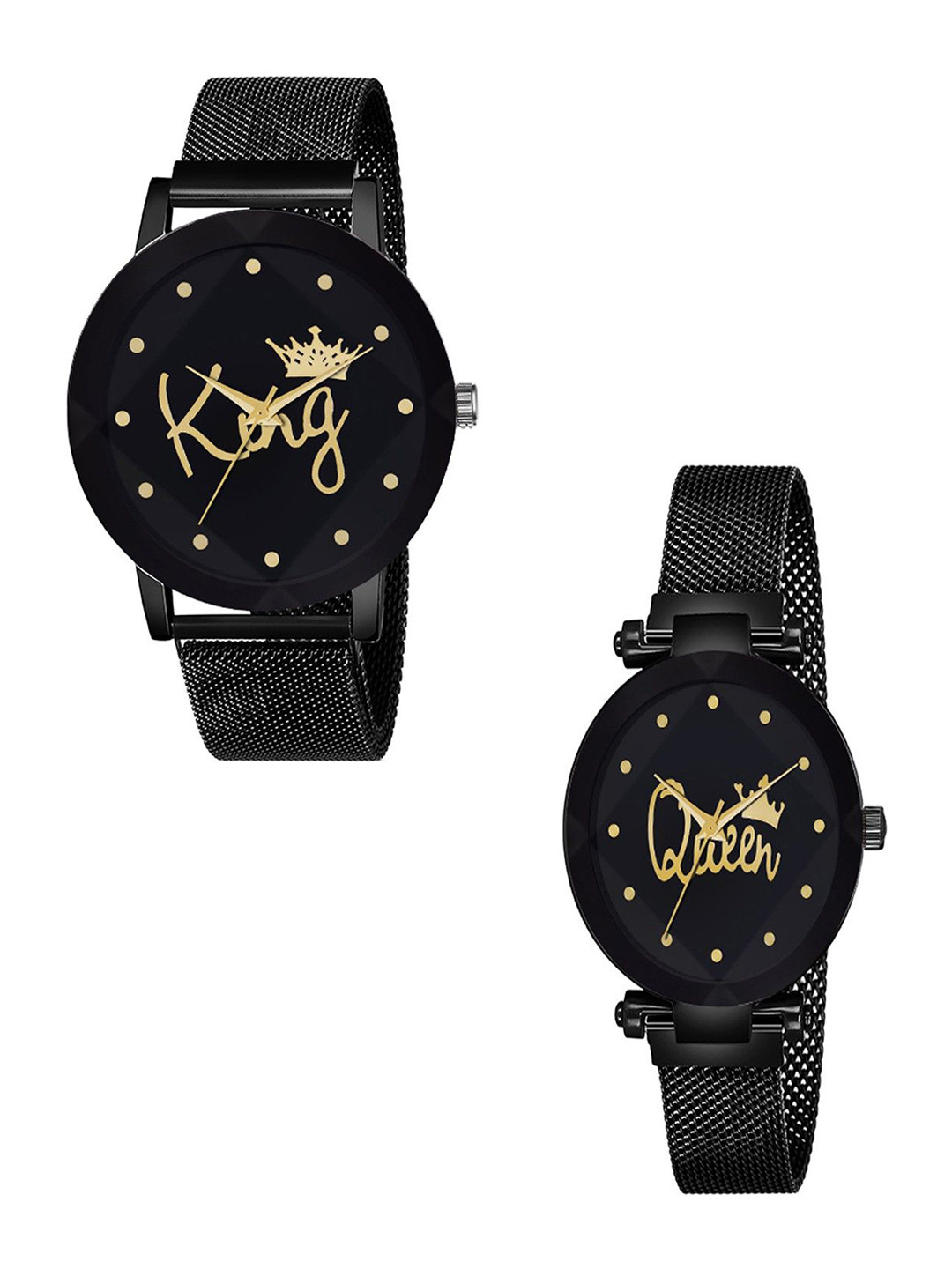 Gopal Shopcart Unisex Embellished Dial & Stainless Steel Straps Analogue Watch Prizam King