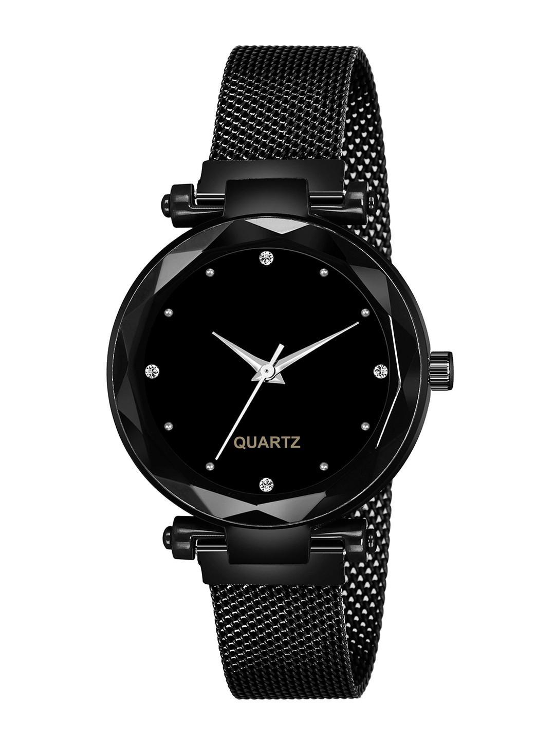 CSAMON Women Dial & Stainless Steel Bracelet Style Straps Analogue Watch Csamon_32_Black