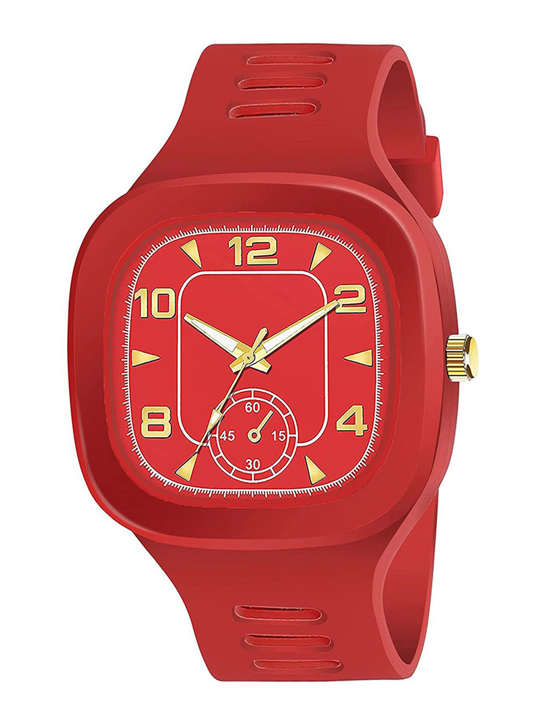 CSAMON Men Printed Dial & Straps Analogue Watch Csamon_31_Red_Single Round