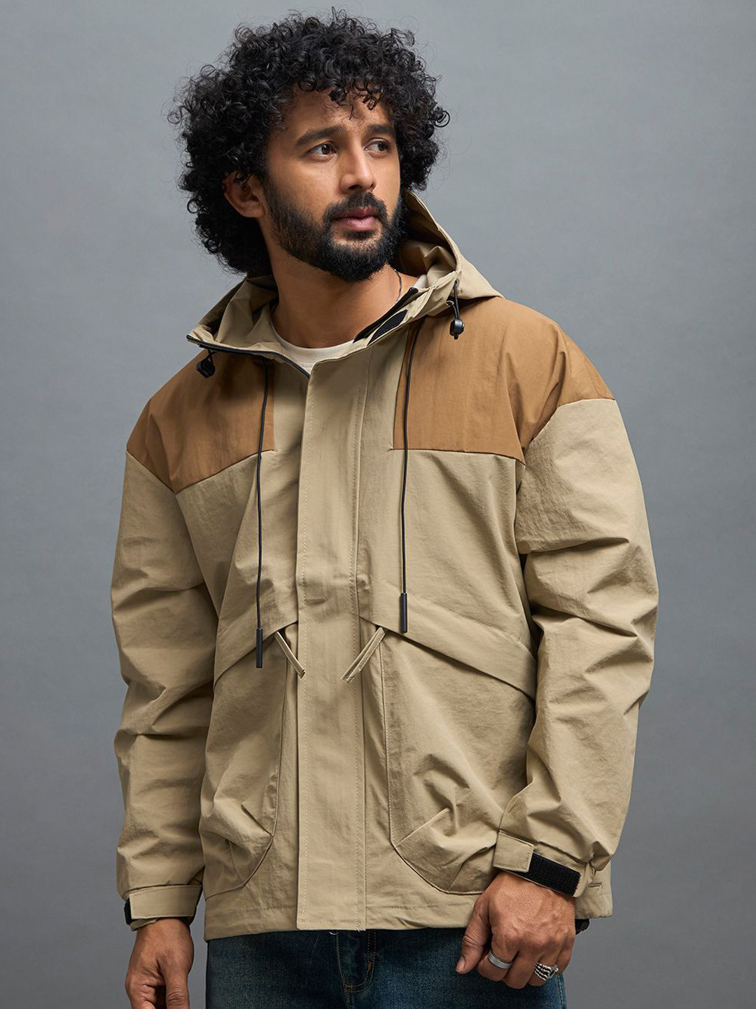 Espanshe Quiterie Men Hooded Jacket Sporty Jacket