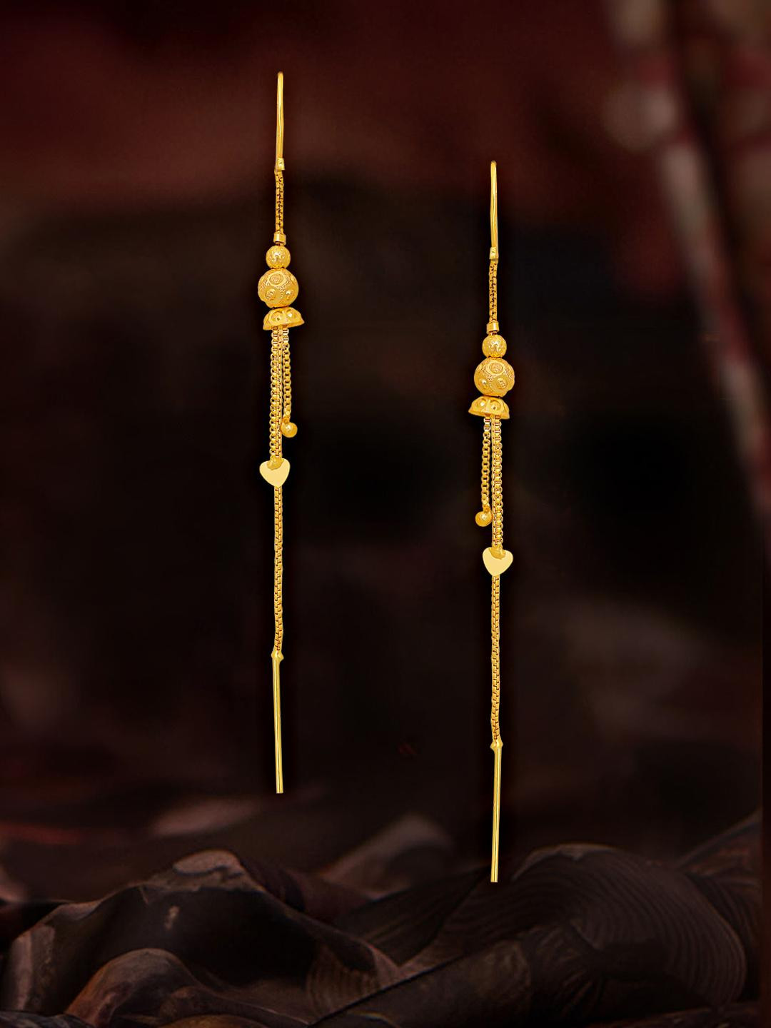 Raj And Deb Gold-Plated Brass Earrings