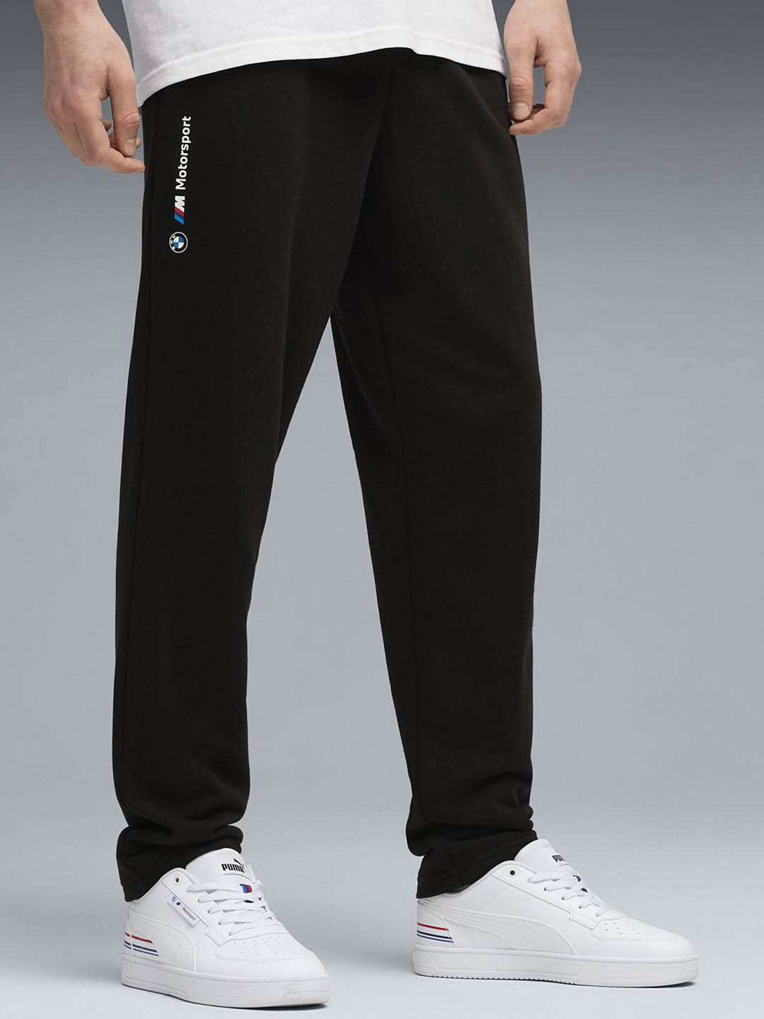 PUMA Motorsport Men BMW MMS Essentials Mid-Rise Track Pant