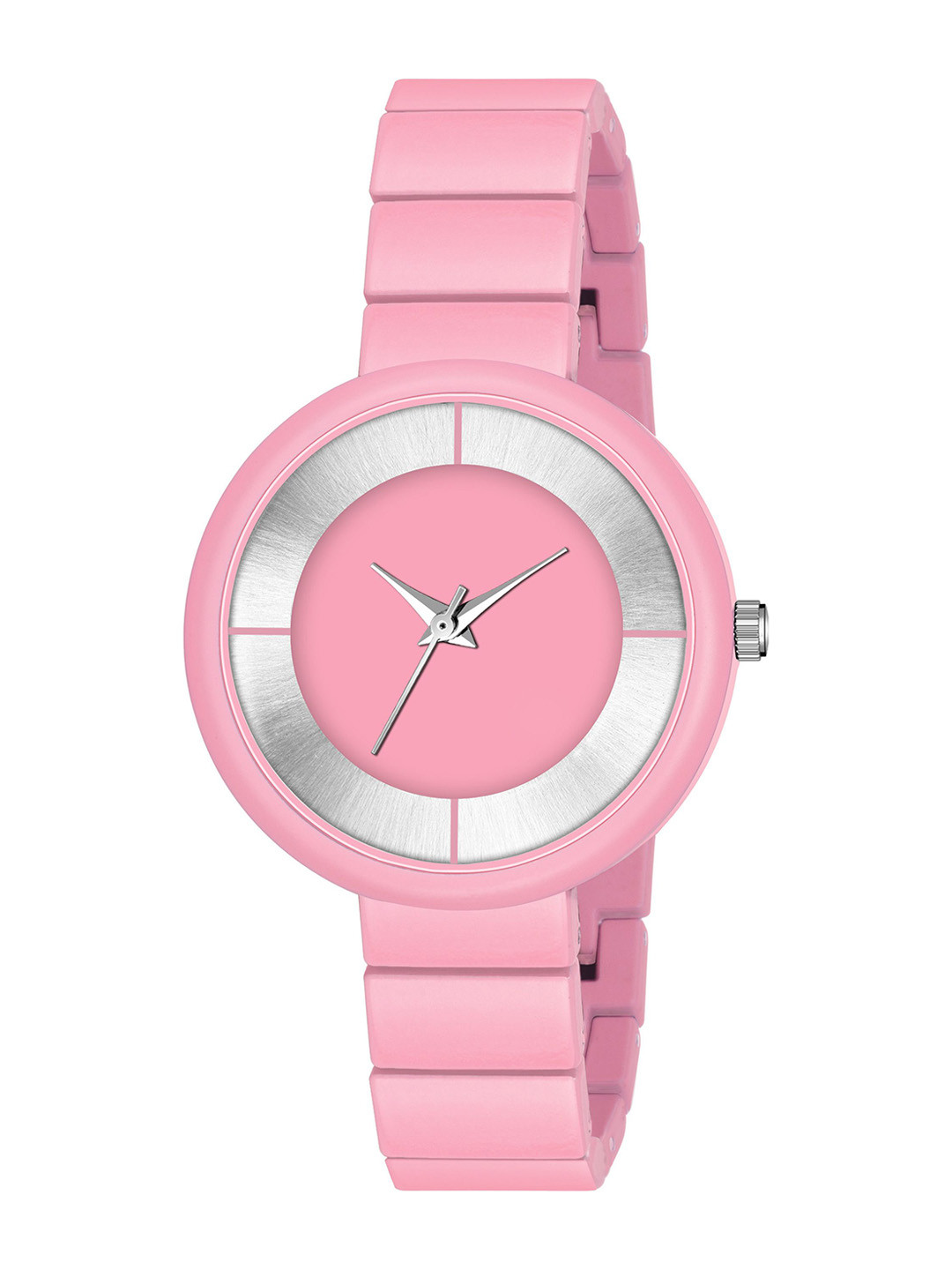 CSAMON Women Round Dial & Bracelet Style Straps Analogue Watch Csamon_33_lightPink