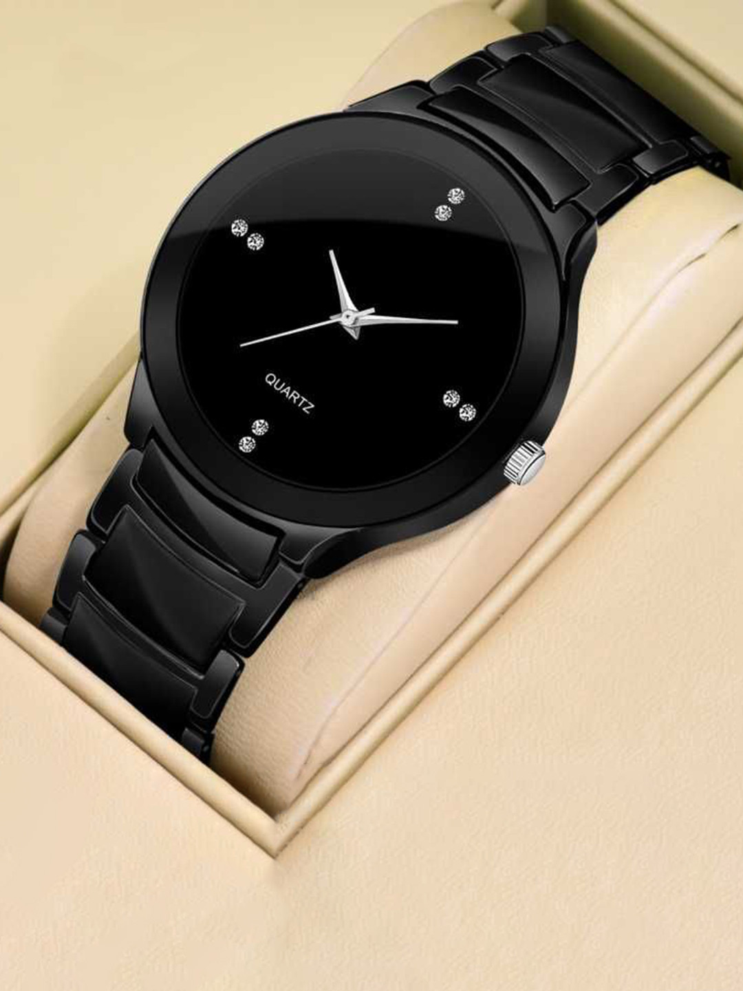 SELLORIA Men Embellished Dial & Bracelet Style Straps Analogue Watch IK_Ful_Blkk