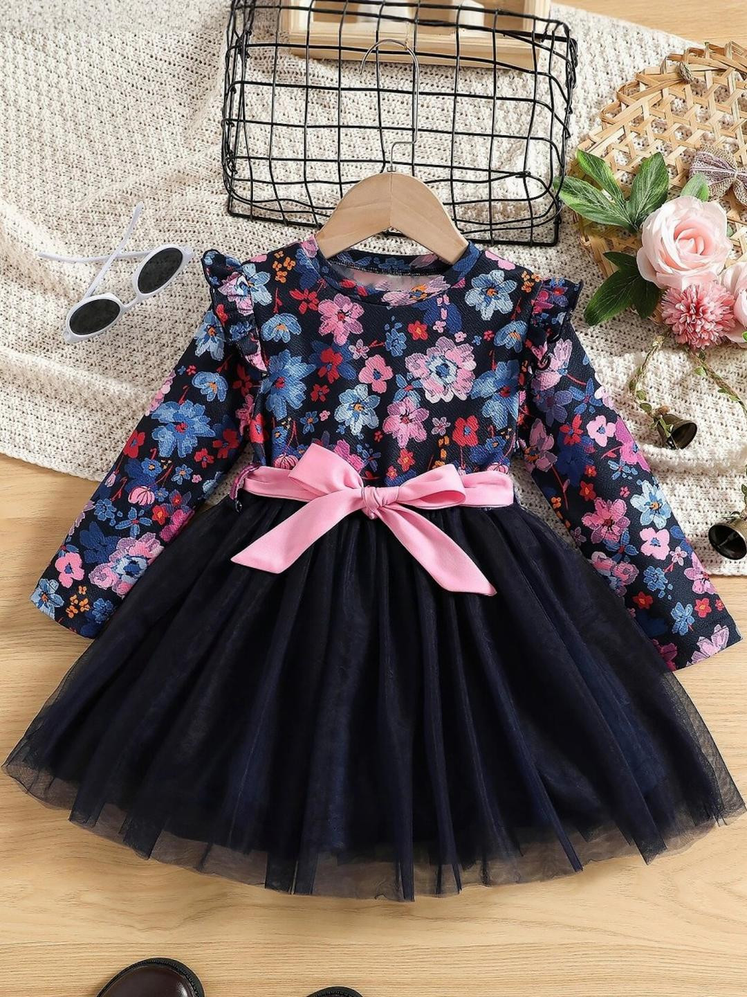 MAYARA FASHION Girls Black Dresses