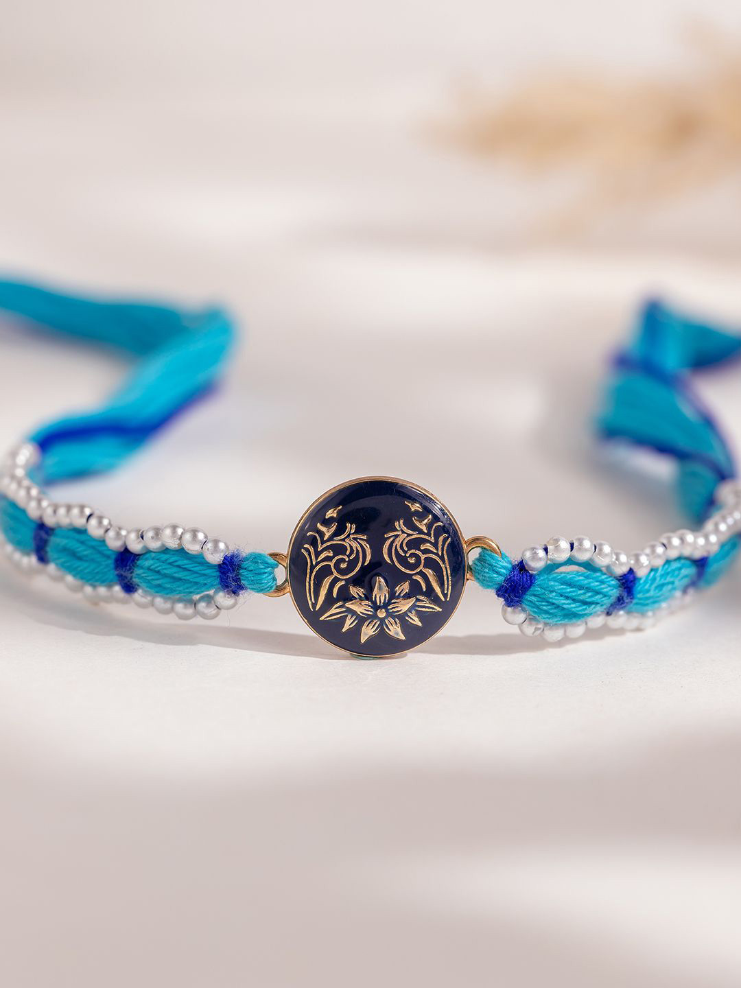 Royal Bloom Designer Thread Rakhi for Brother