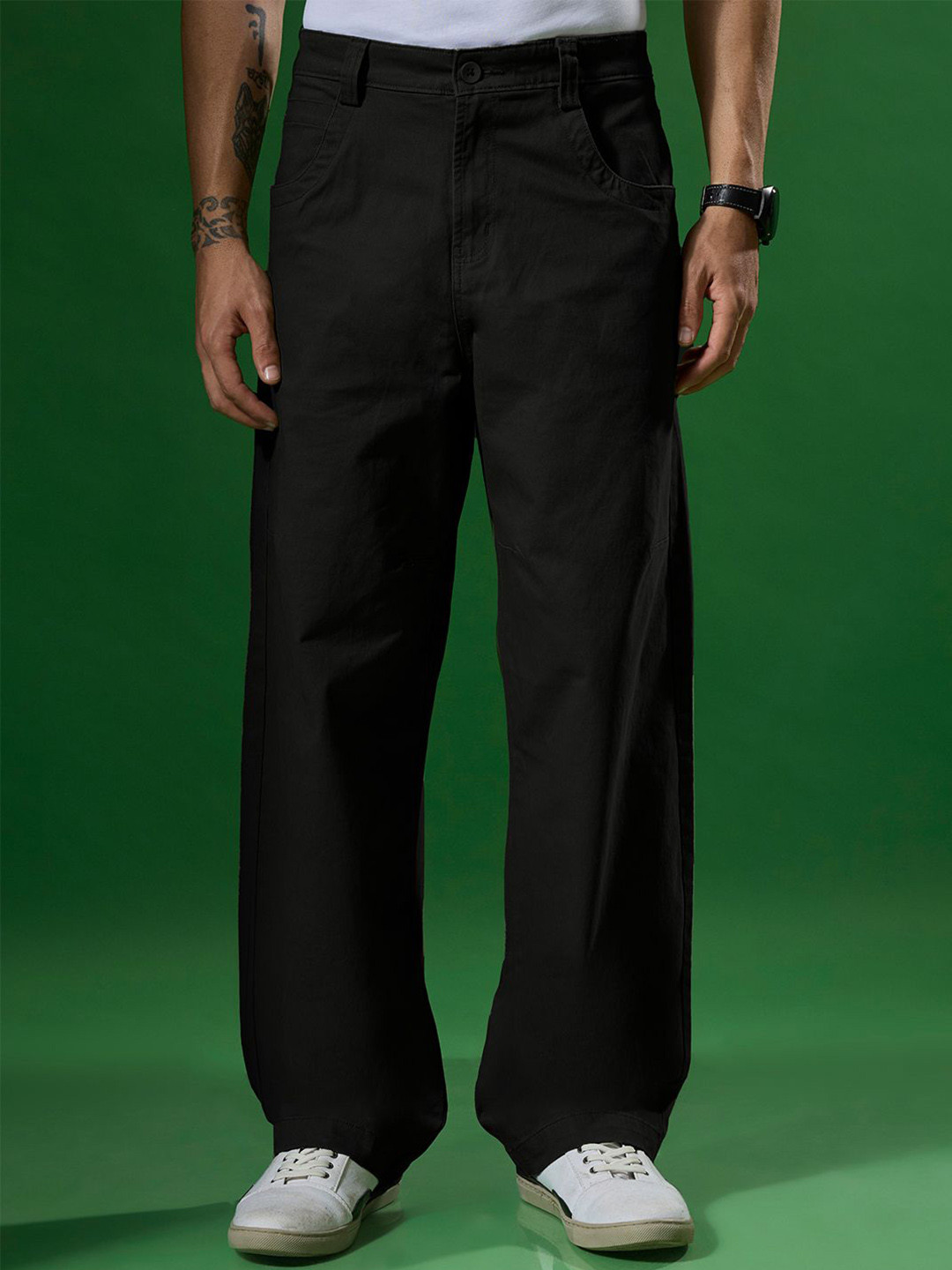 Espanshe Vardon Men Cotton Super Baggy Cargo Pant Trousers