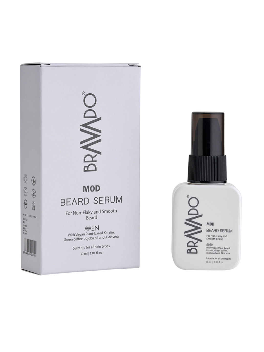 Bravado MOD Beard Serum - For Dry, Rough & Frizzy Beards & for thick, Softer Beard - 30ml