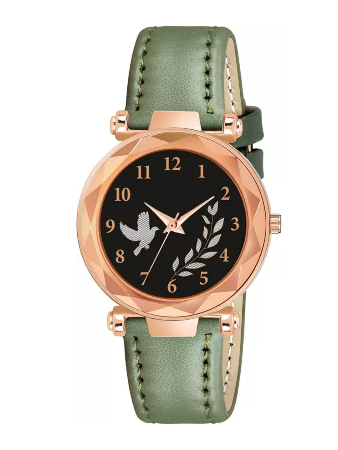 CSAMON Women Printed Analogue Watch GR379RG BIRD GRE L