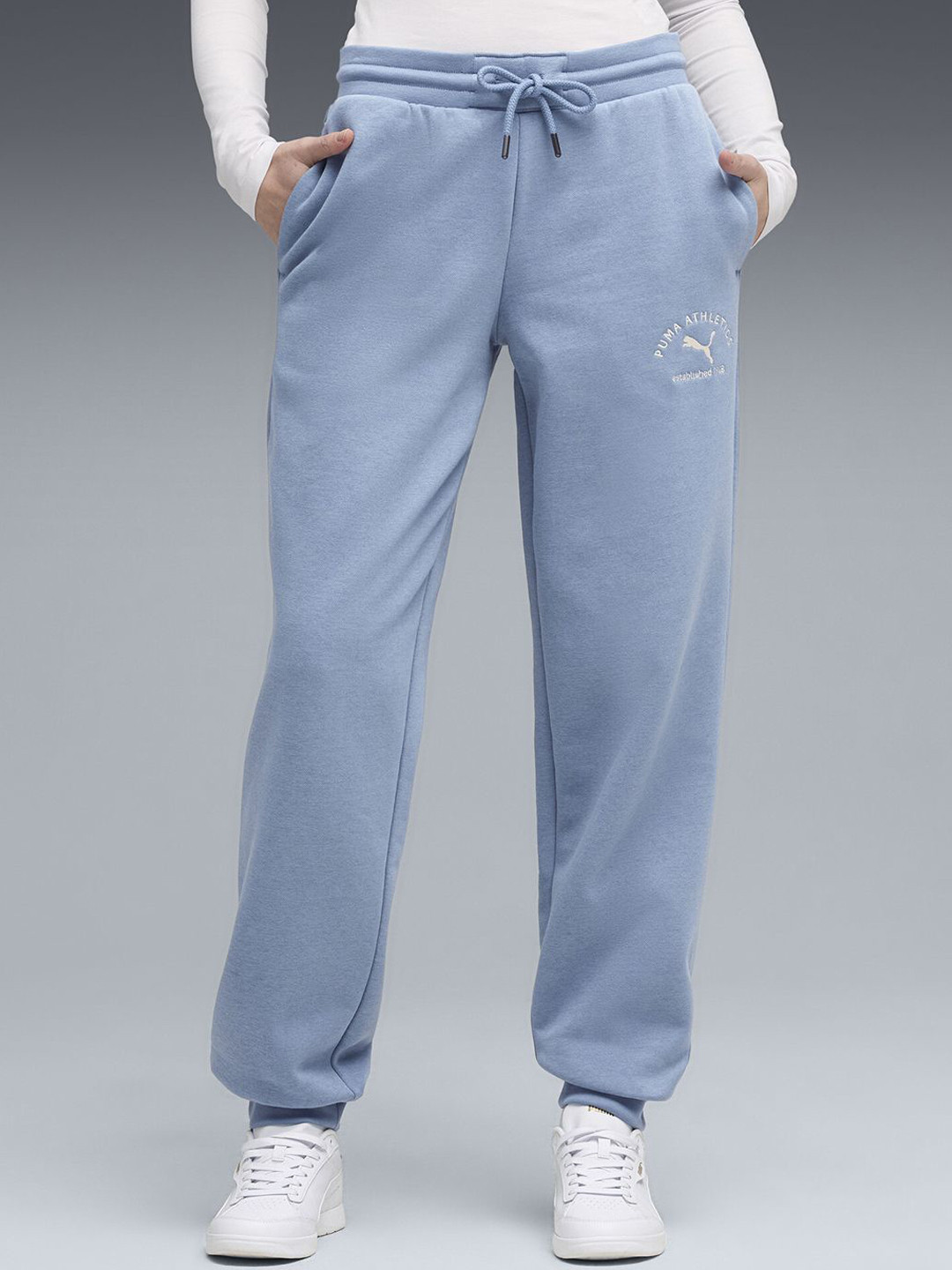 Puma Class Women Mid Rise Cotton Fleece Sweatpants
