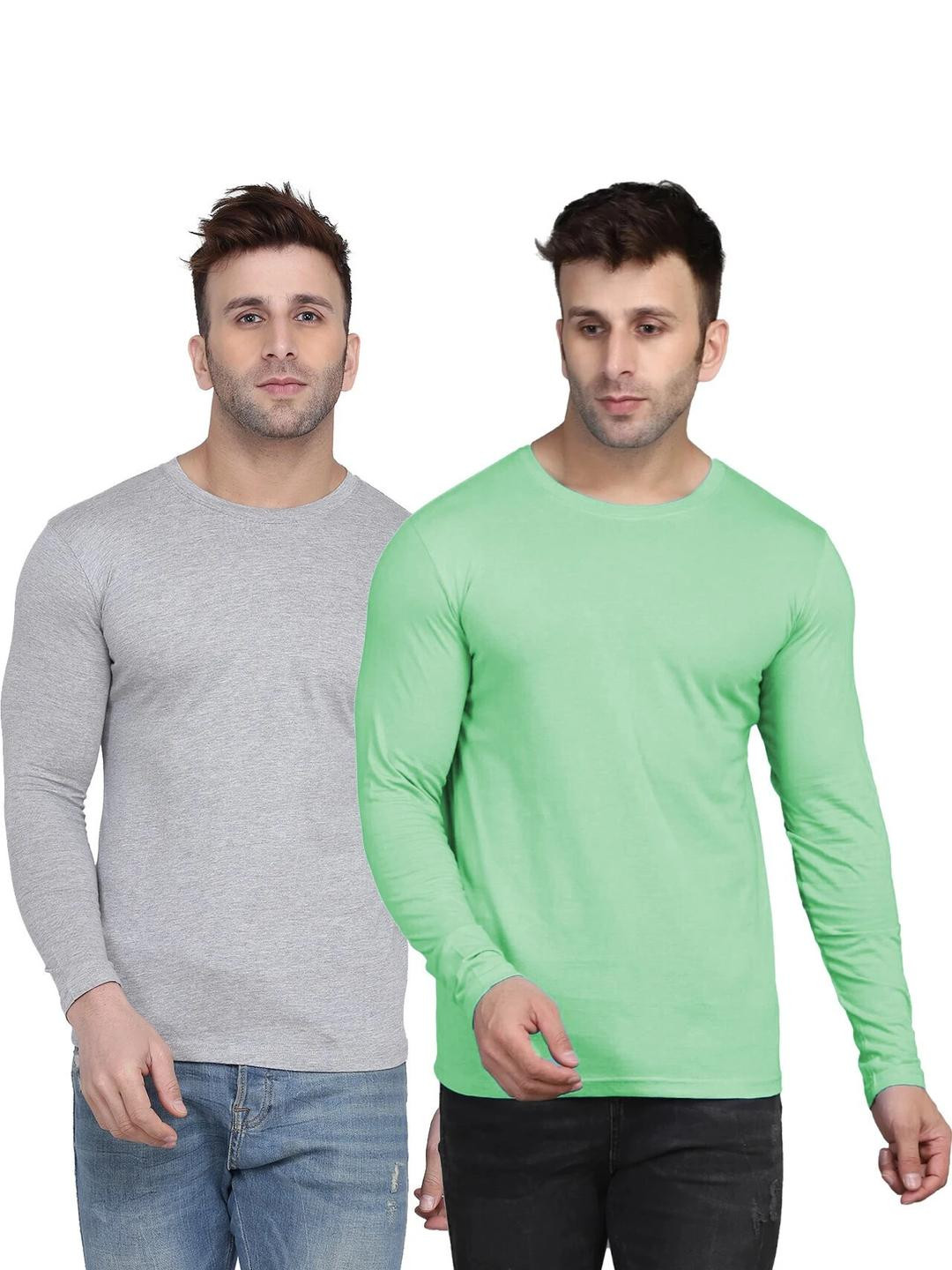 Kroptee Men Grey Tshirts