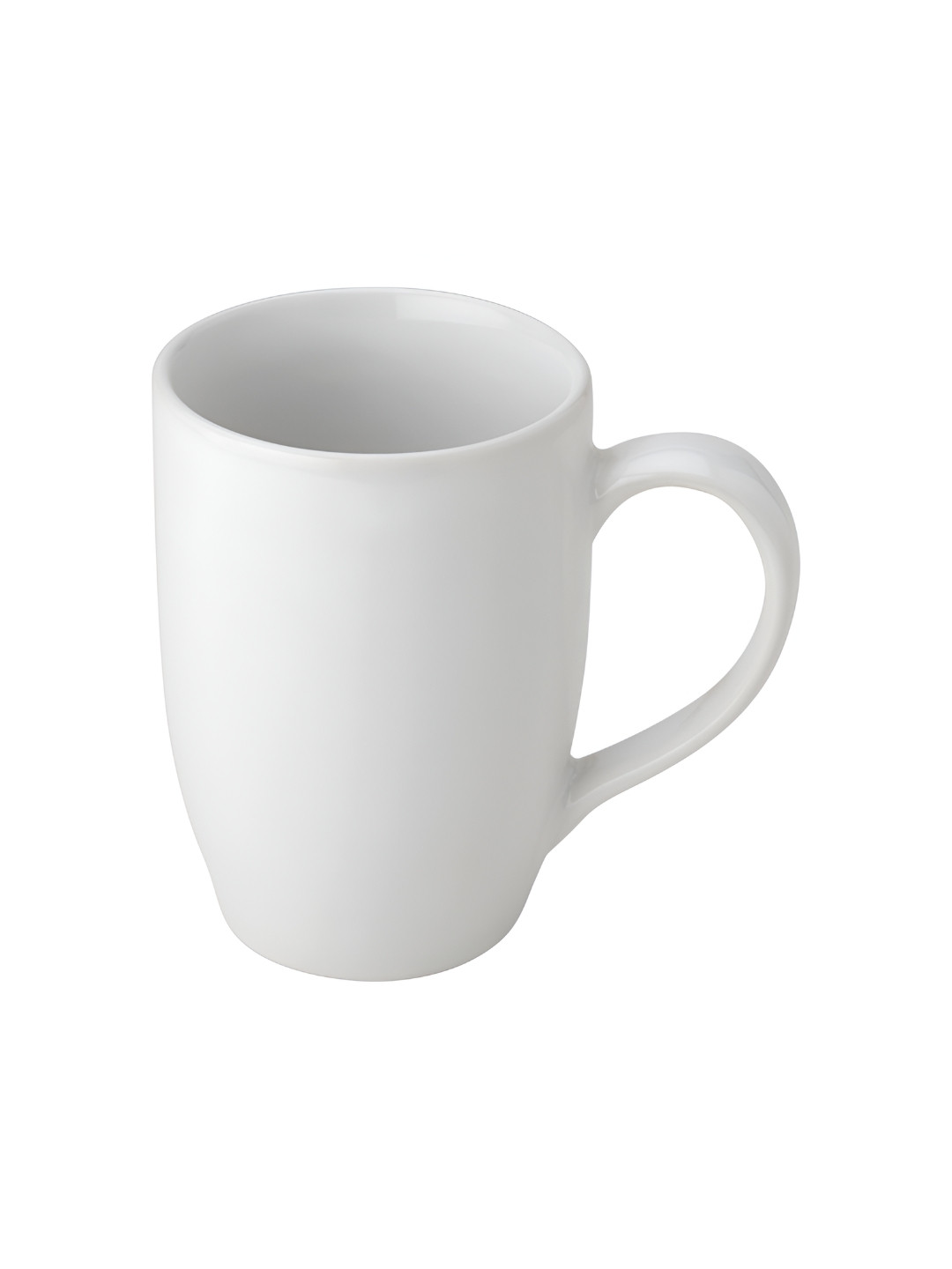 BODHI HOUSE White Ceramic Dishwasher & Microwave Safe Glossy Mug 350 ml