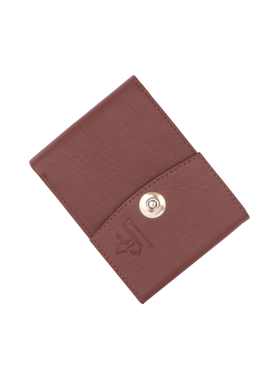 JND Men Brand Logo Textured Three Fold Wallet