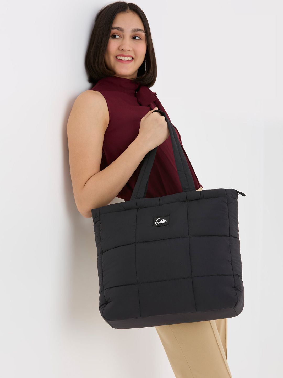 Genie Halotote Women 14 Inch Laptop Shoulder Tote Bag