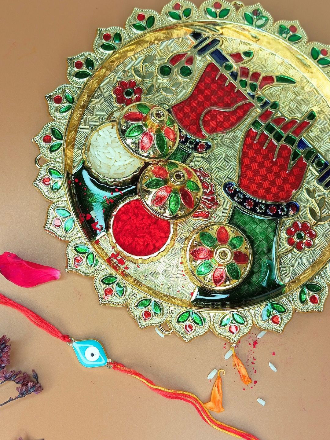 Anouk Rakhi Card & Thali