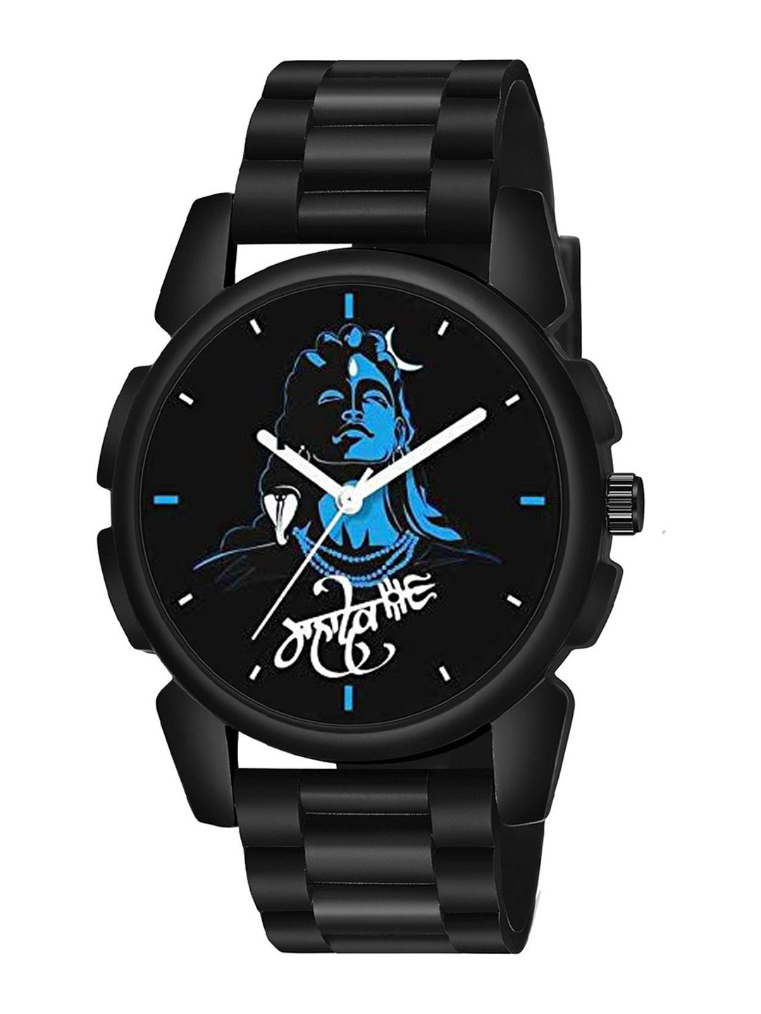 Gopal Shopcart Unisex Bracelet Style Straps Analogue Watch J16 BLK Jata Mahadev New PU