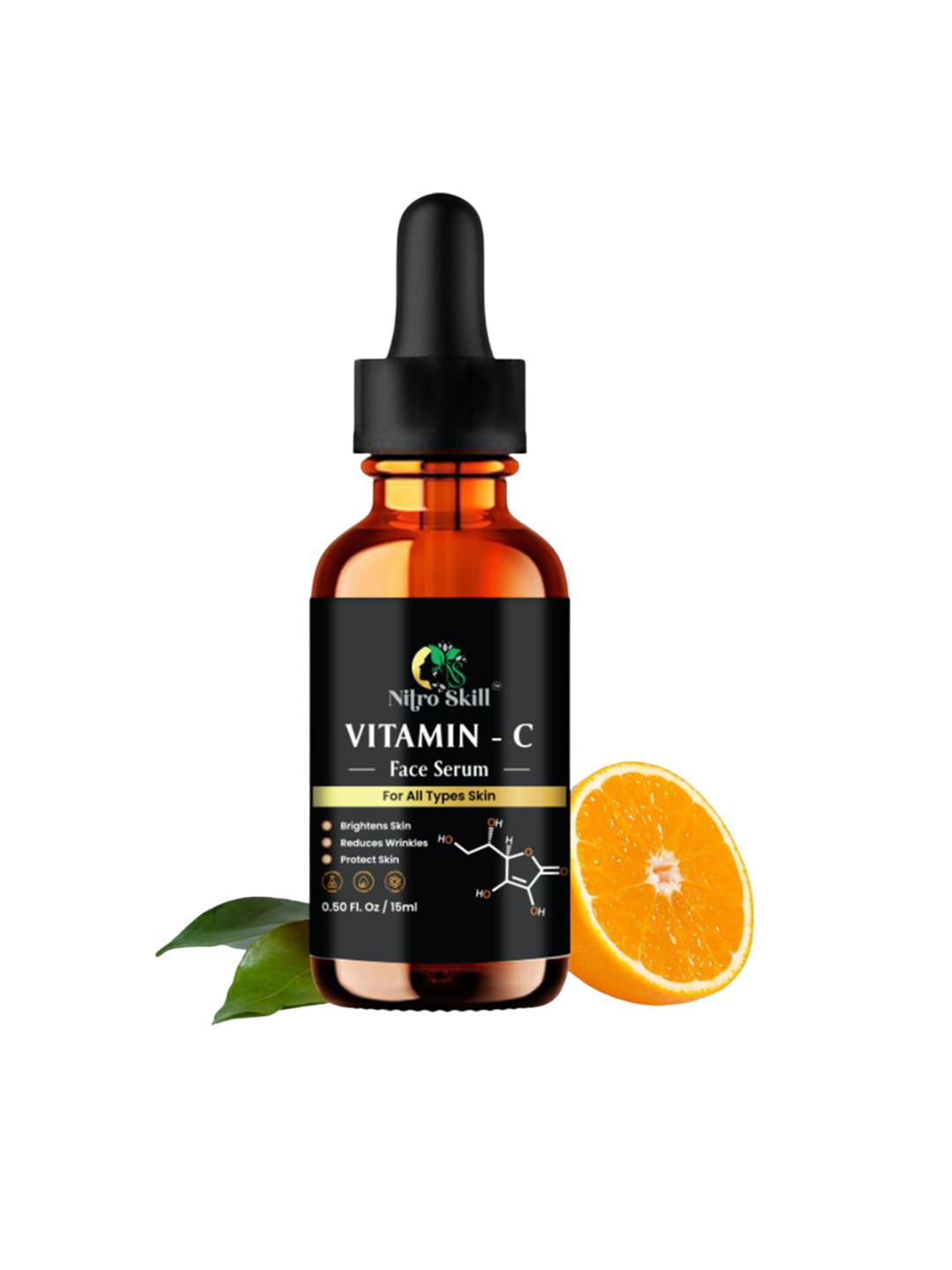 NITRO SKILL Vitamin C Face Serum For Dark Sports - 15 ml