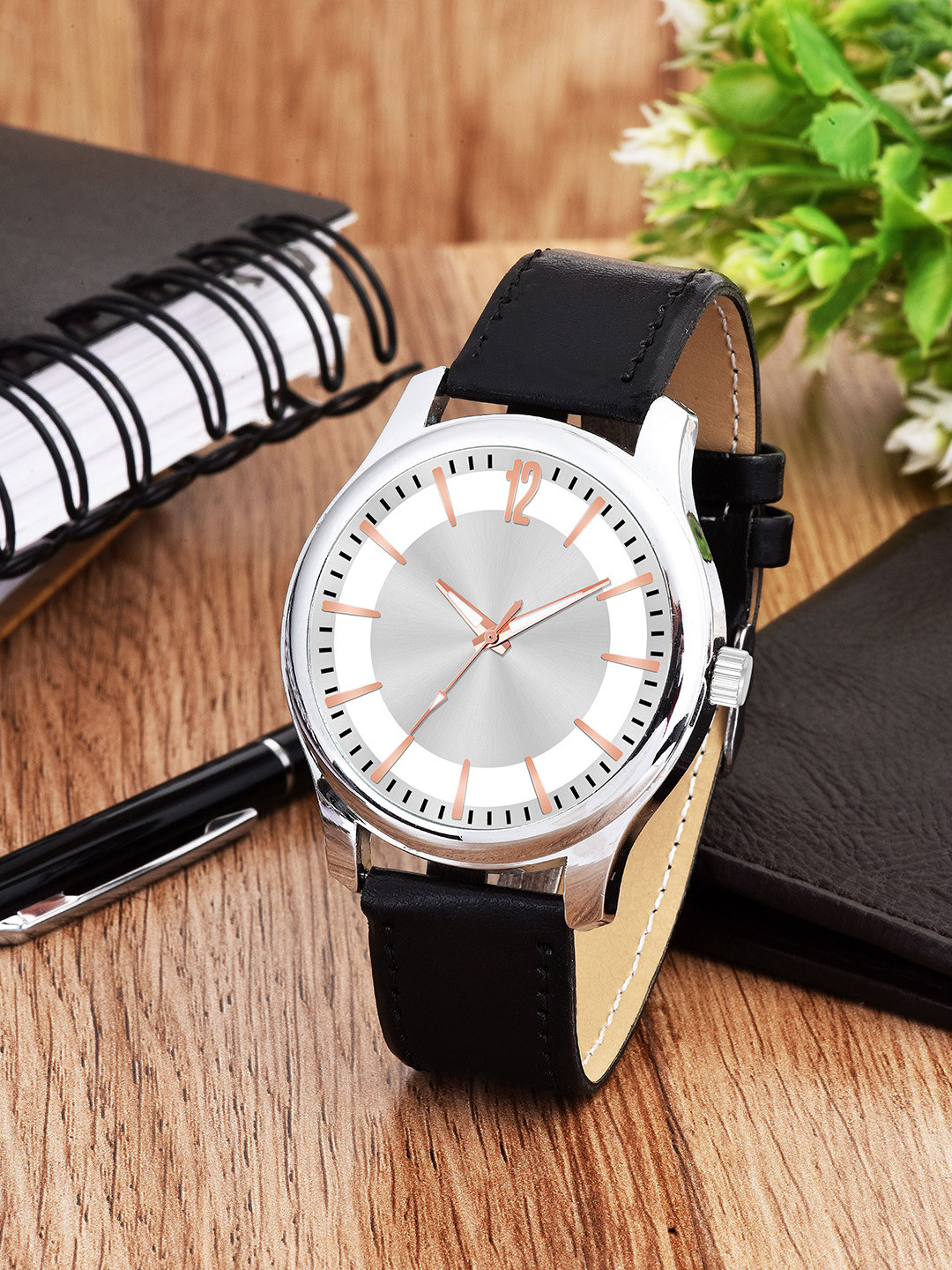 CSAMON Men Dial & Straps Analogue Watch 1017 GREYB9084 BLK Chikani L