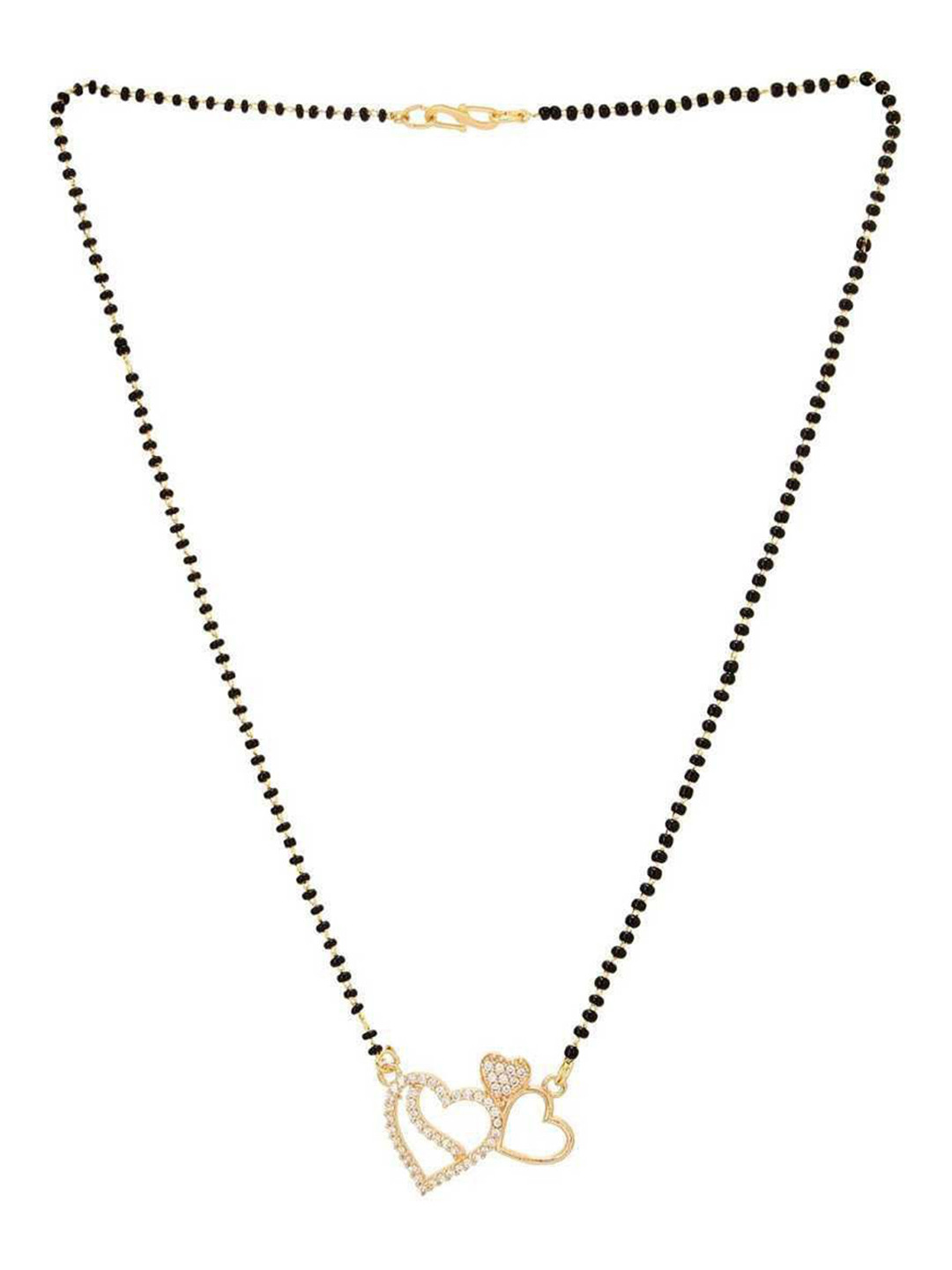 Bhumi Gold-Plated Artificial Stones and Beads Mangalsutra