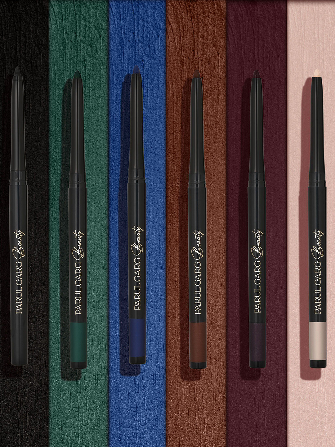 Parul Garg Set Of 6 Long Lasting Matte Kajal - Saras - Koyal - Mayur - Myna - Meen - Kuhu