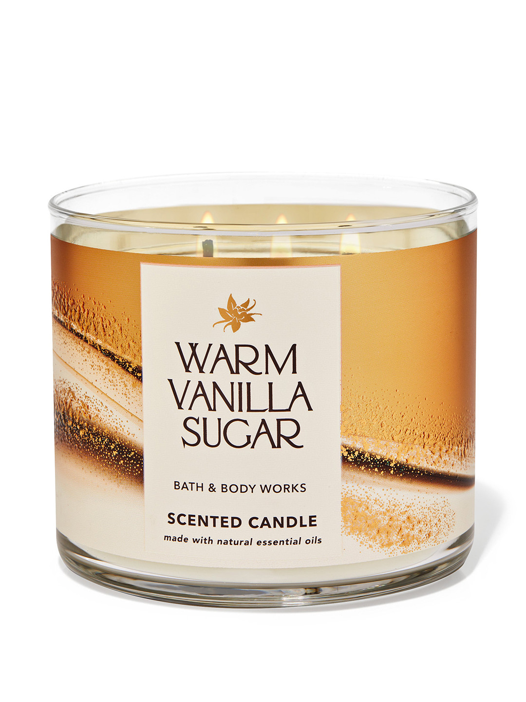 Bath & Body Works Warm Vanilla Sugar 3-Wick Scented Candle - 411g