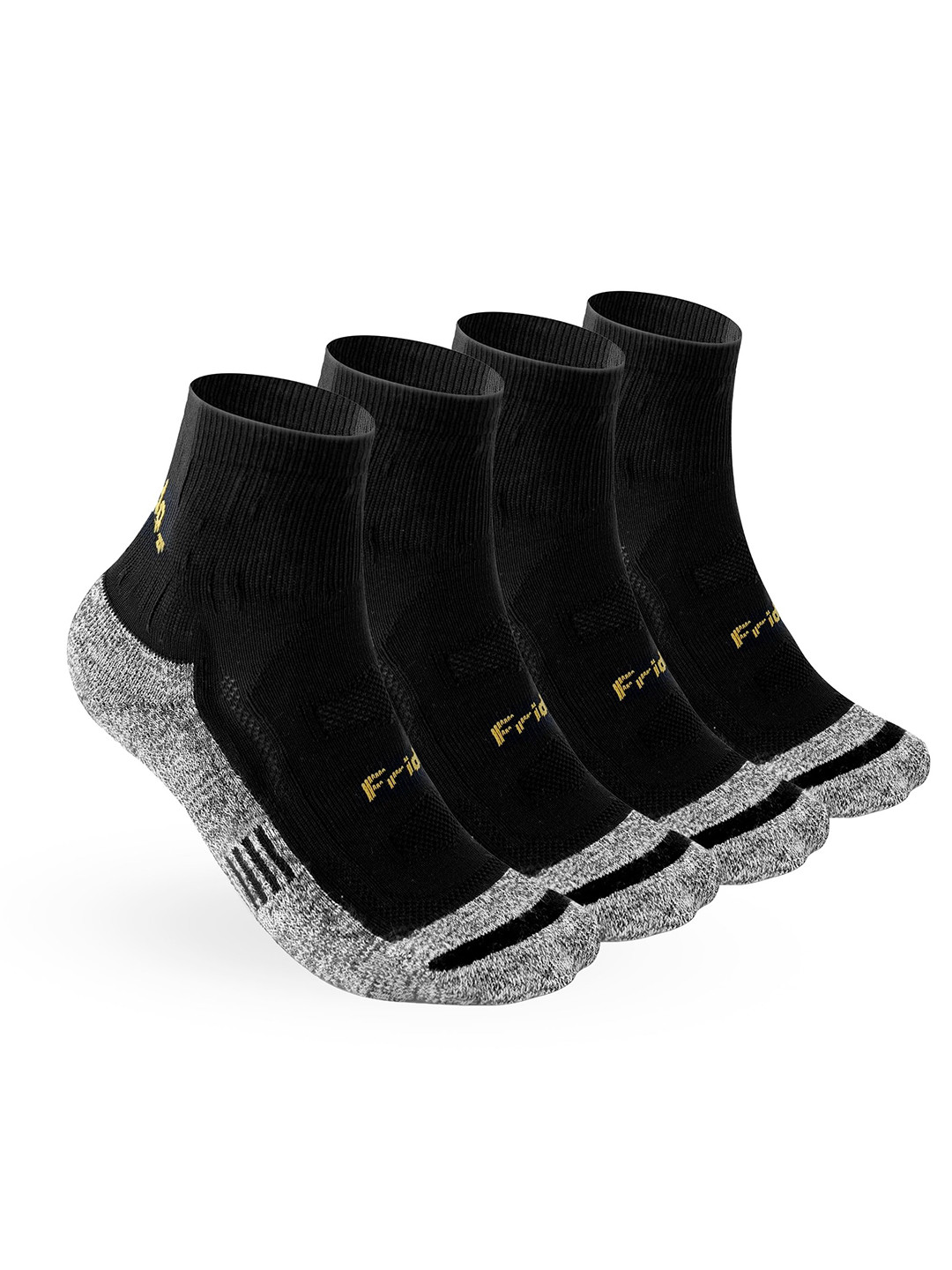 FRIDO Pack of 4 Quarter Grip Socks