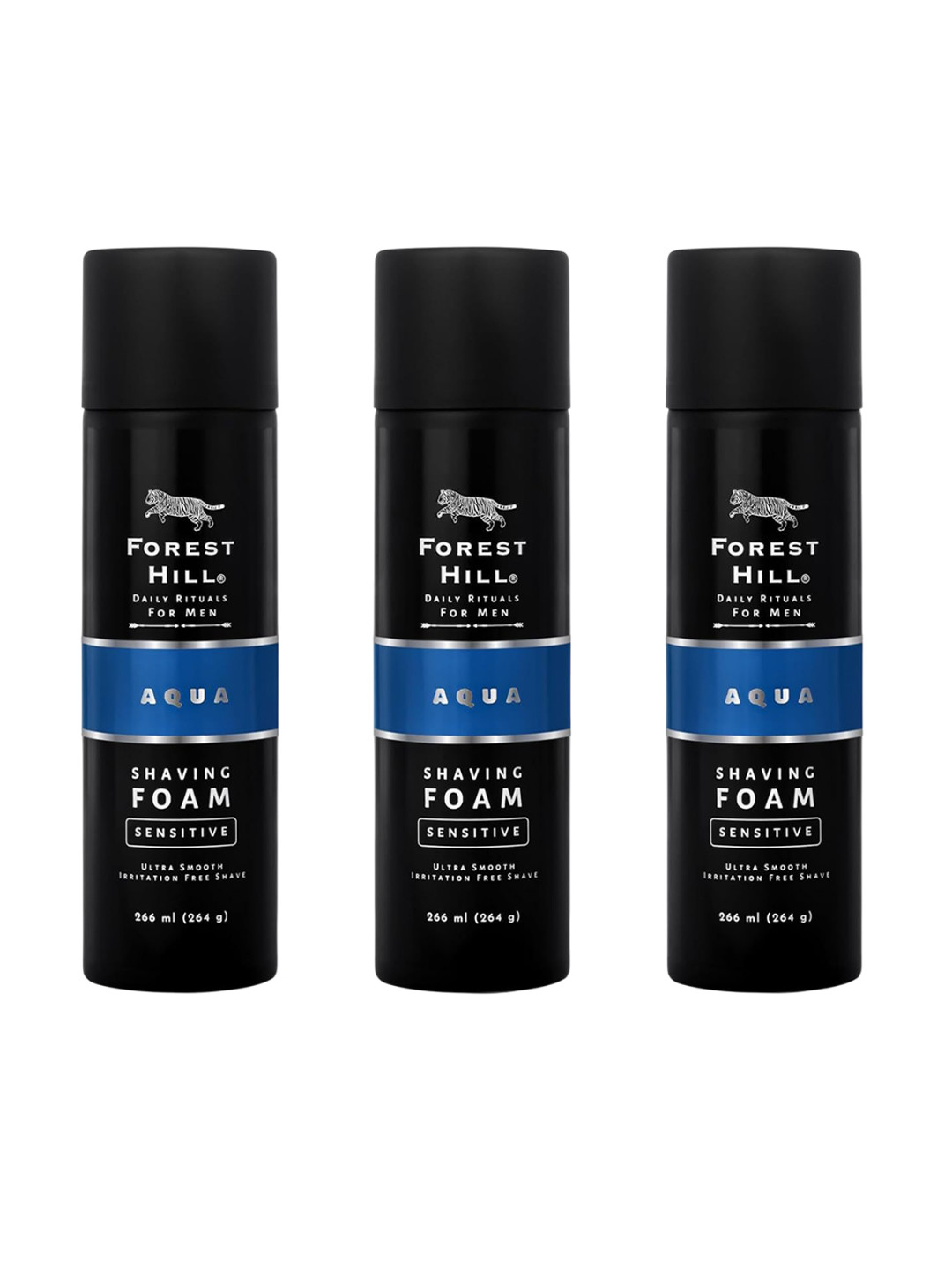 FOREST HILL Set Of 3 Aqua Cooling & Hydrating Shaving Foam - 264 g