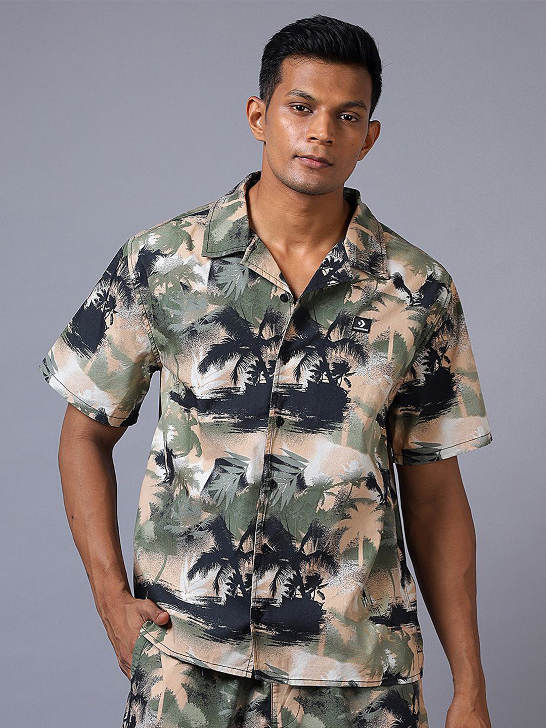 Converse Men Festival Button-Up T-Shirt