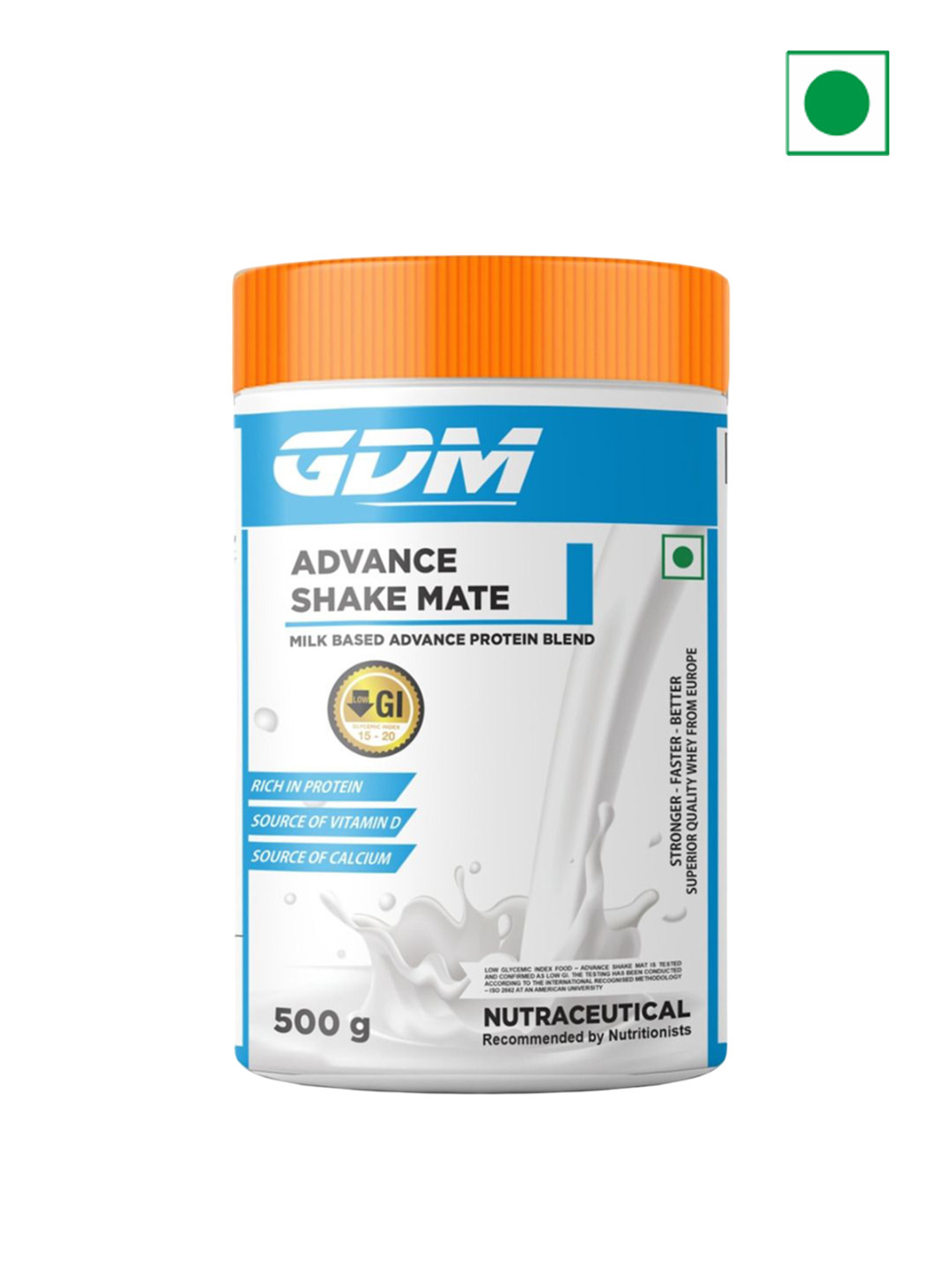 GDM Nutraceuticals LLP Advance Shake Mate Protein Powder - 500 g