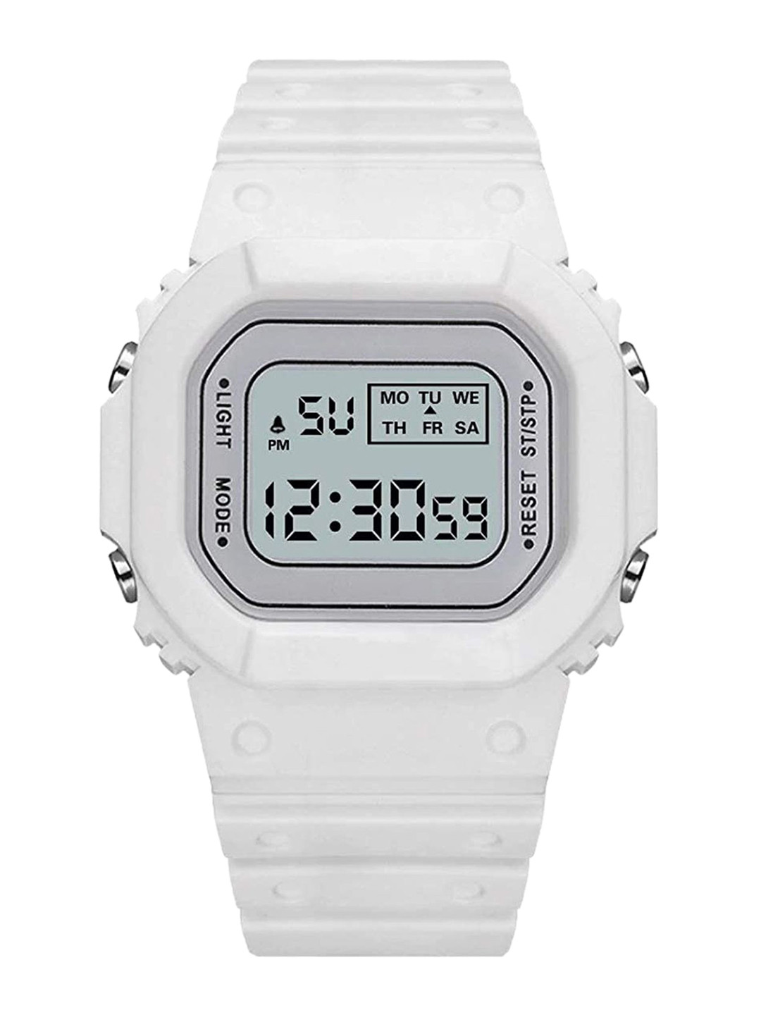SWADESI STUFF Unisex Kids Dial & Straps Digital Automatic Watch CASI WHITE 18