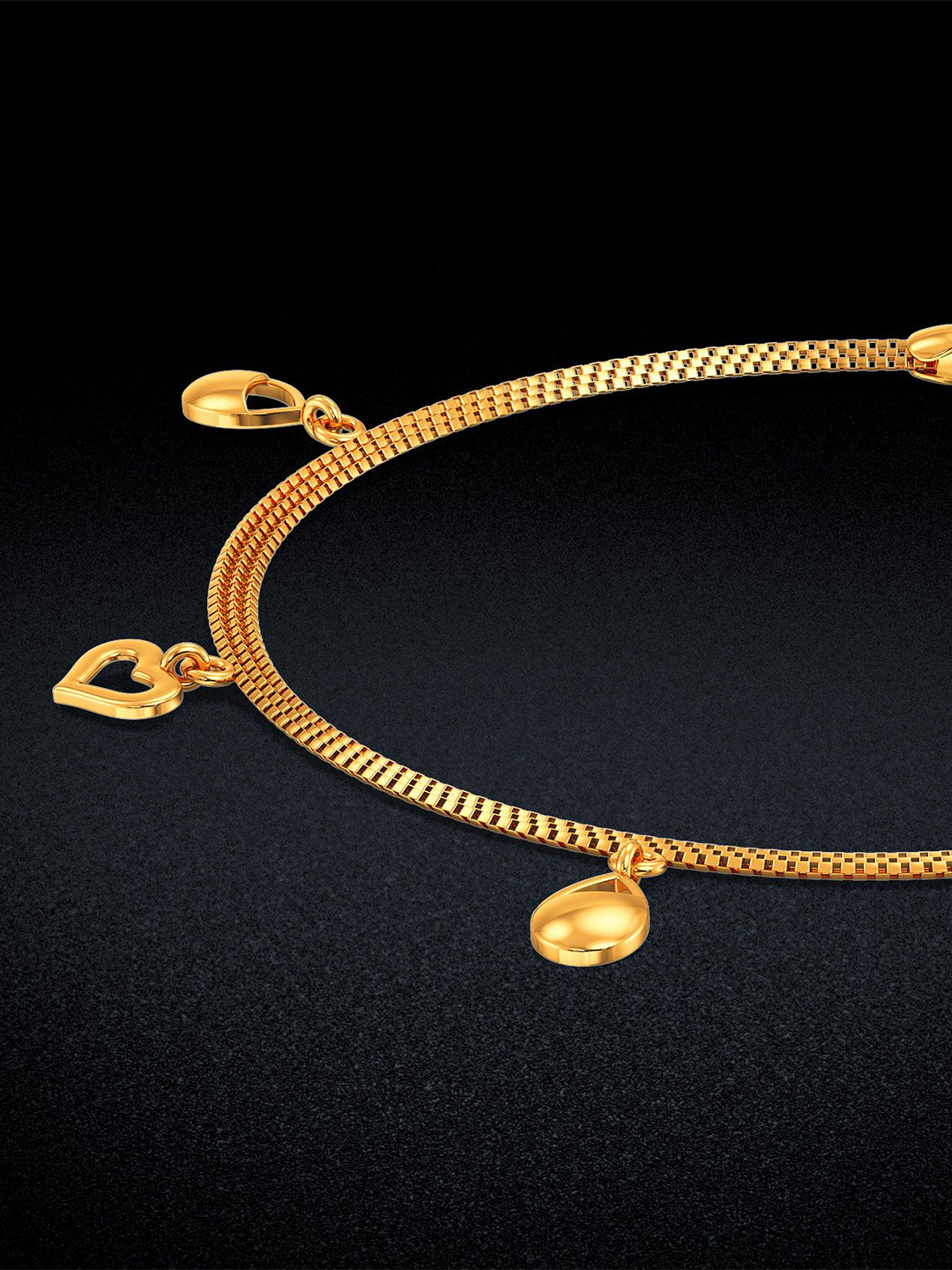 Joyalukkas Love's Dew Gold Chain Bracelet
