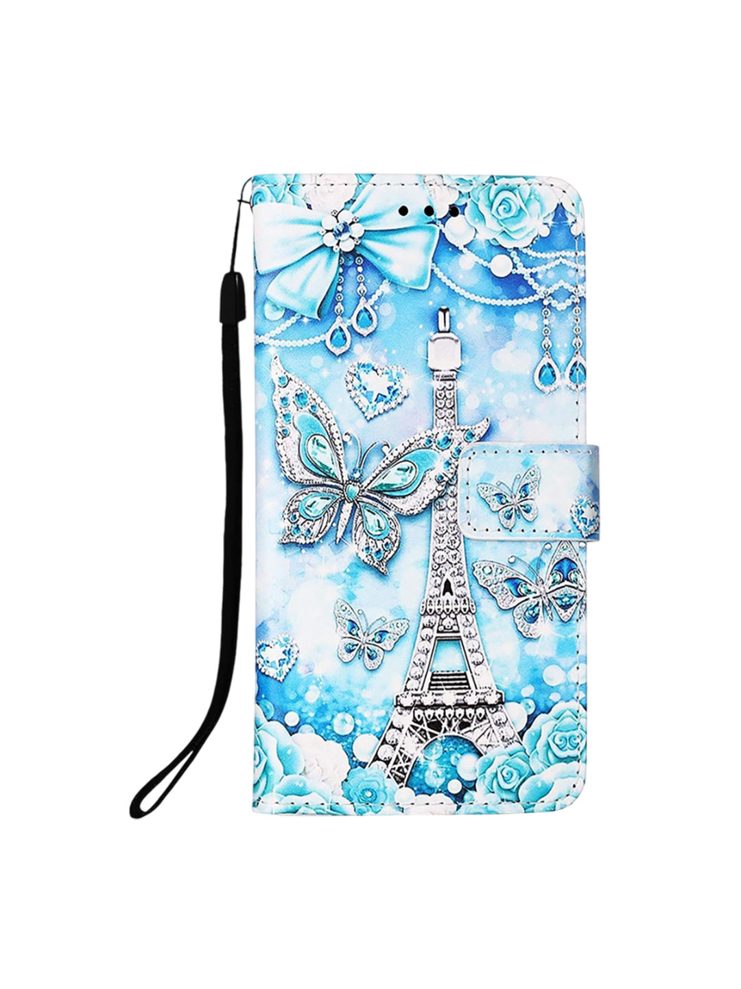 PEEPERLY Flip Back Cover Case for iPhone 16 Pro Butterfly Wallet Leather Case