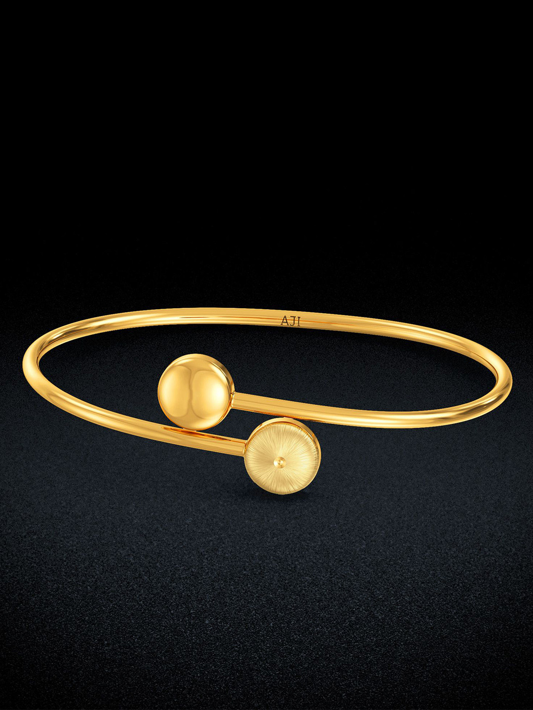 Joyalukkas Matte Meets Shine Gold Bracelet