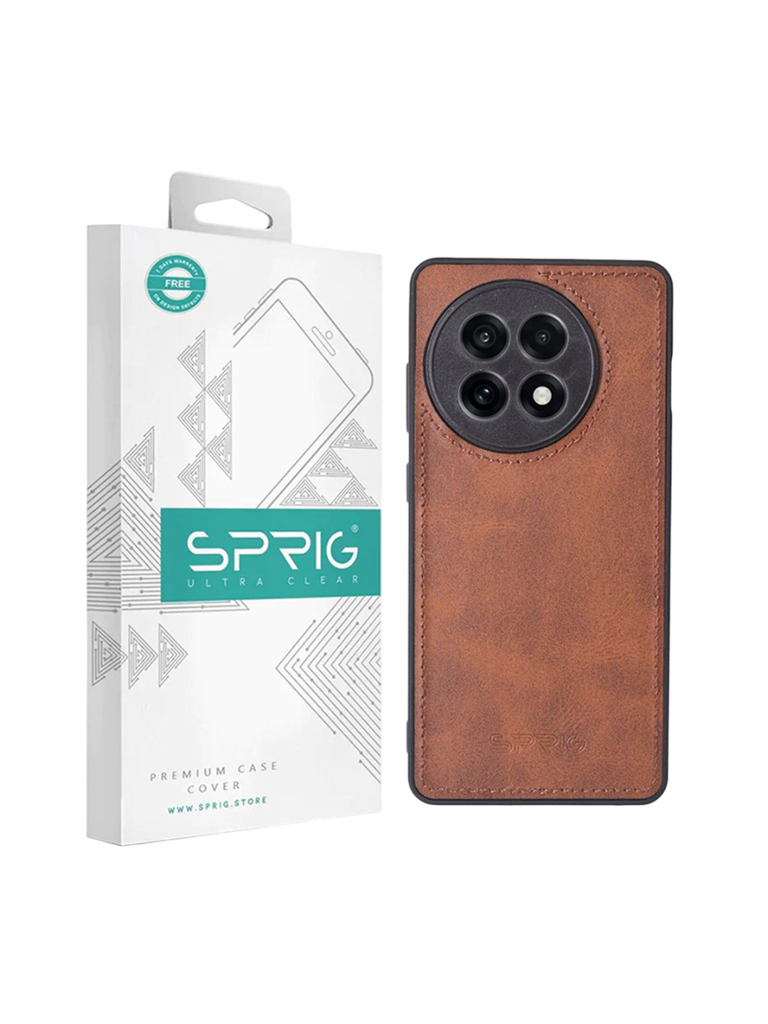 SPRIG OnePlus 13R 5G Matte PU Leather Back Cover