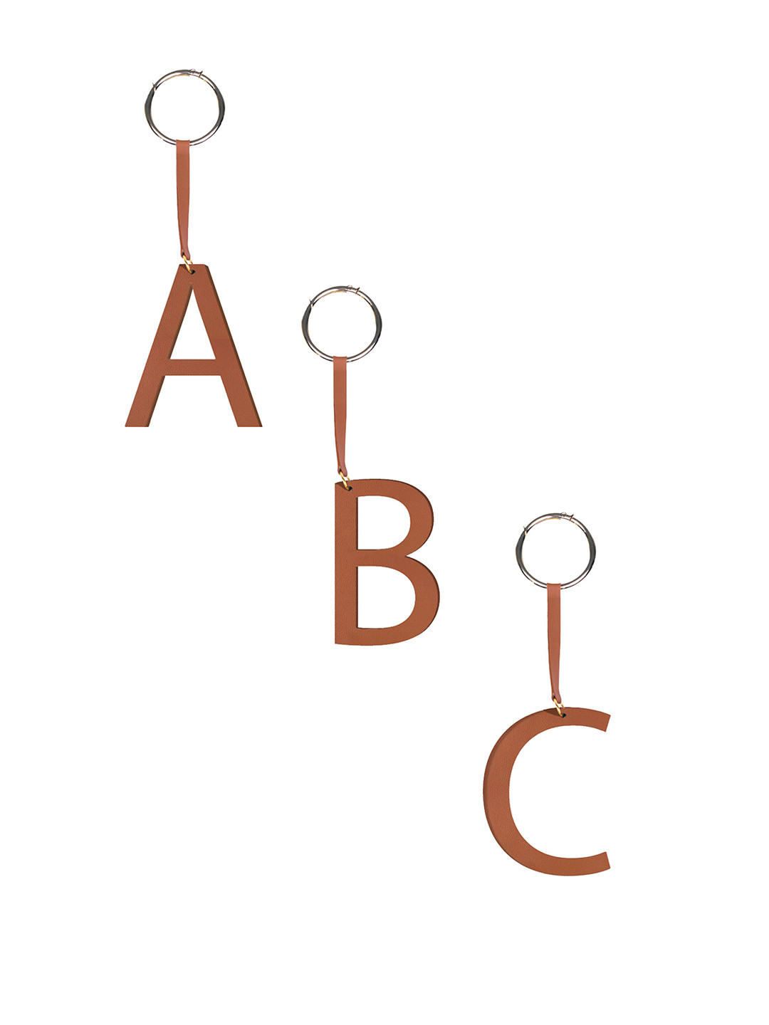 TANN TRIM Tan-Coloured Alphabet G Key Chain