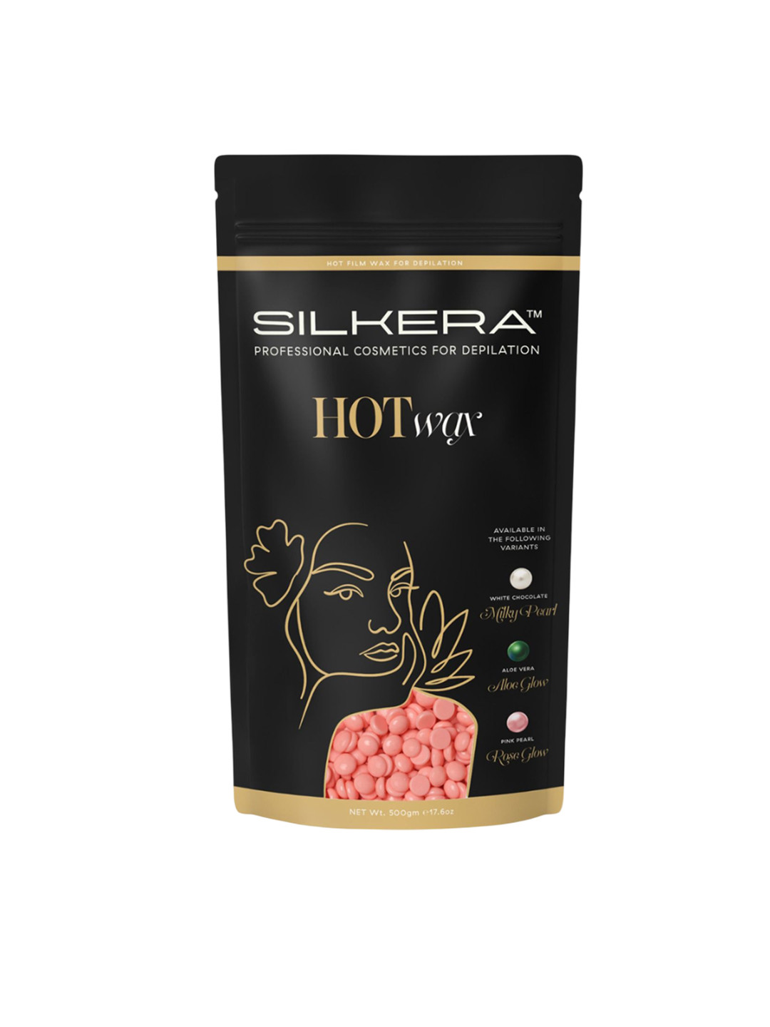 SILKERA Hot Film Wax With Aloevera - 500 g