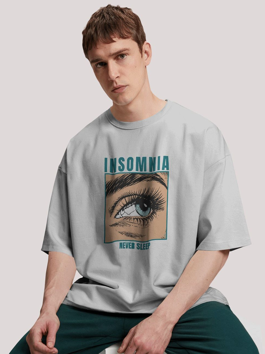 Adrunaline Fit Men Printed Raw Edge T-shirt