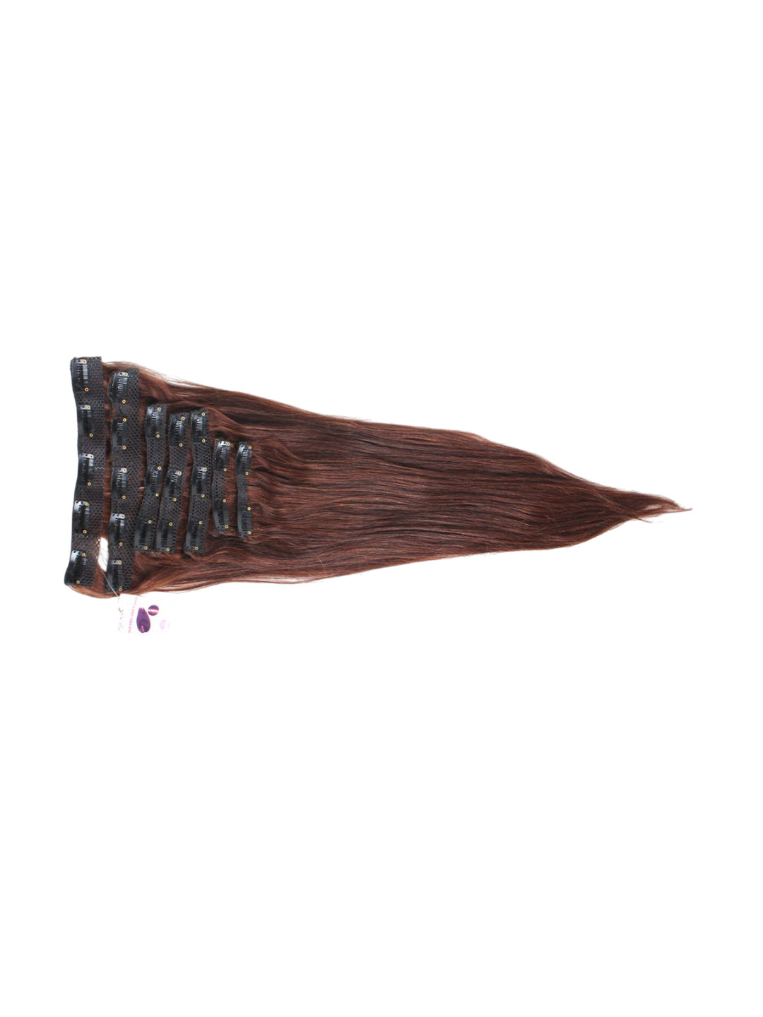 RITZKART Clip In Straight Scalp Topper Hair Extension- Medium Brown- 26 Inch