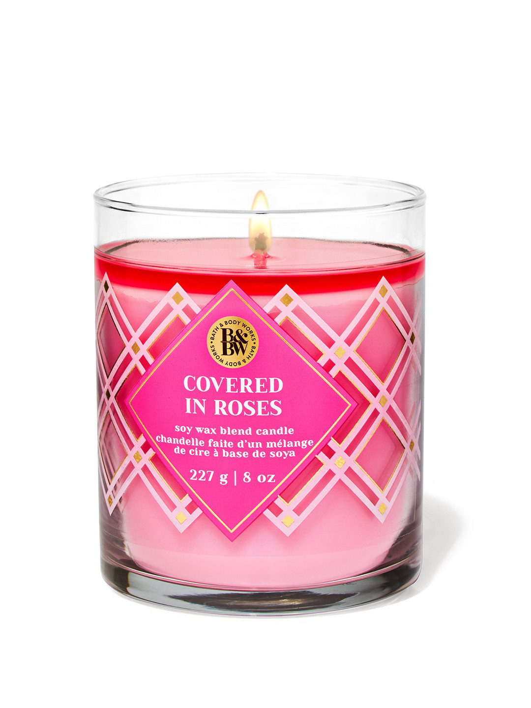 Bath & Body Works Covered In Roses Single Wick Scented Candle - 227g