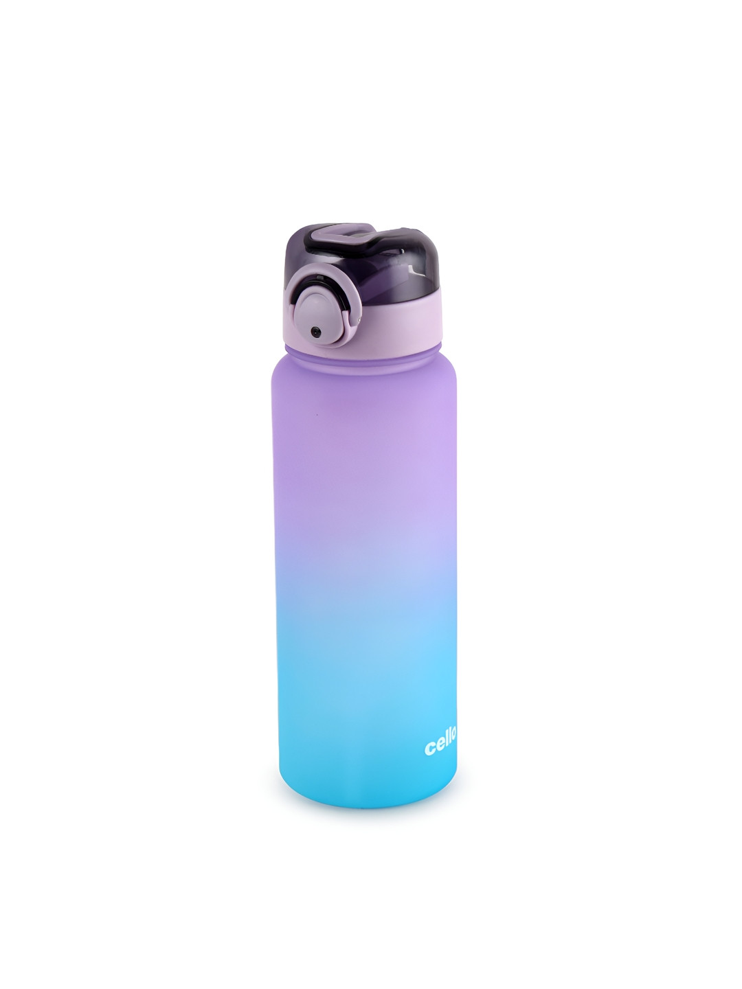Cello Buzz Purple & Blue Motivational Gym Colourblocked BPA Free Water Bottle- 1160ml