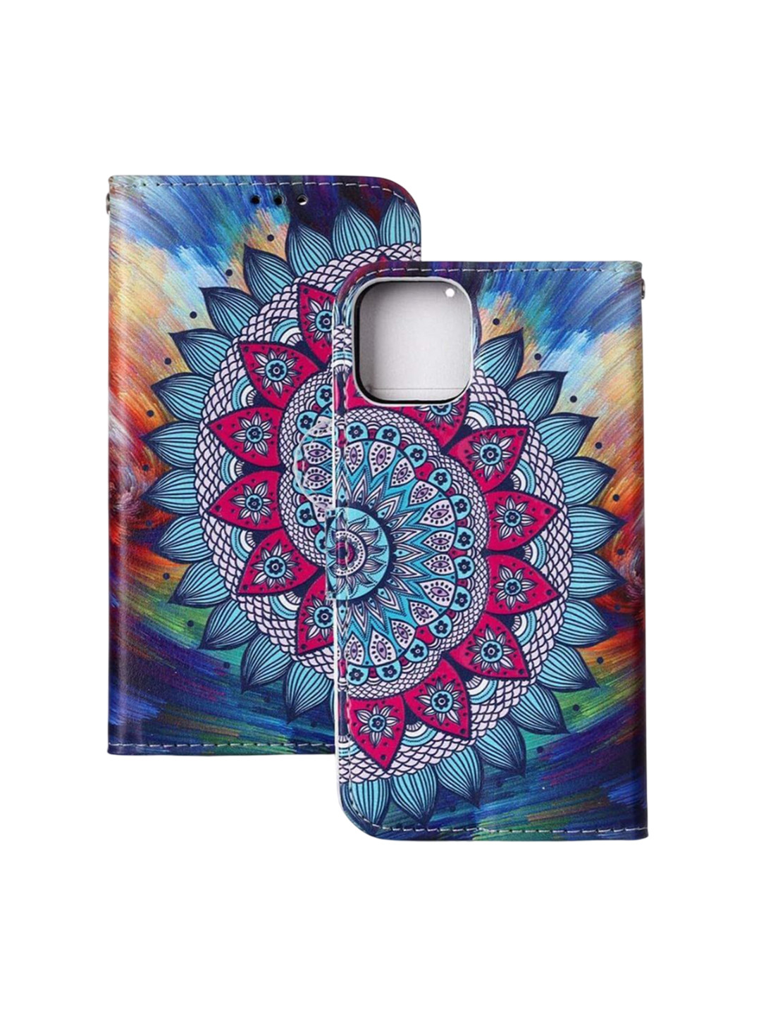 PEEPERLY Abstract Printed iPhone 16 Pro Max Flip Case Mobile Accessories
