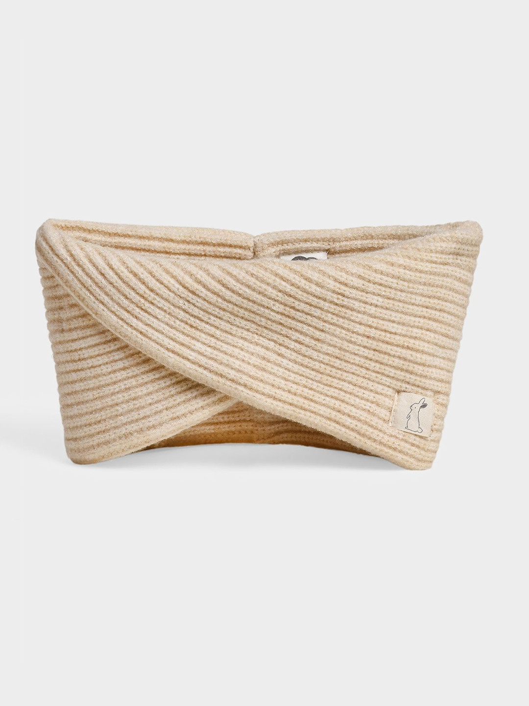 MiArcus Kids Cream Ribbed Knit Snood  Cozy & Stylish Winter Neck Warmer Mufflers