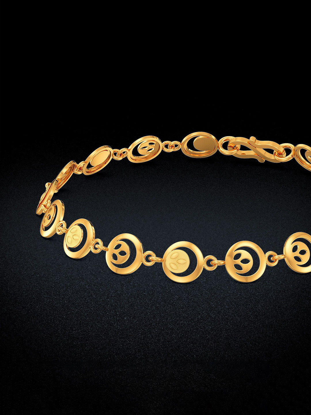 Joyalukkas Tranquil Leaf Gold Bracelet