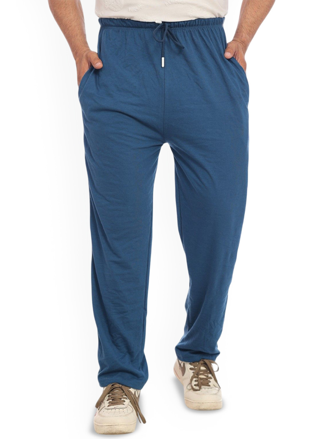 SKYBEN Men Turquoise Blue Track Pants