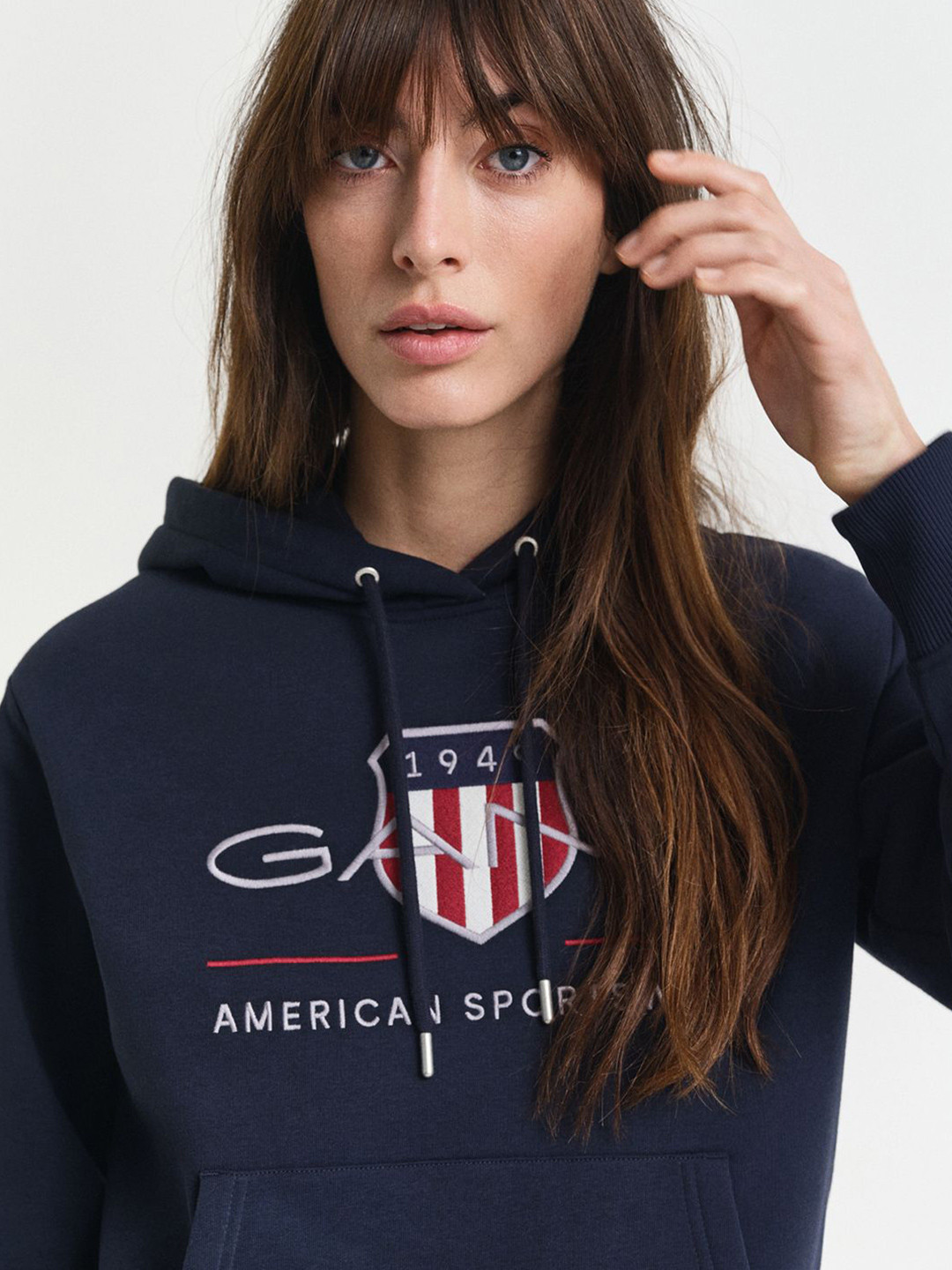 GANT Core Women Embroidered Hooded Sweatshirt