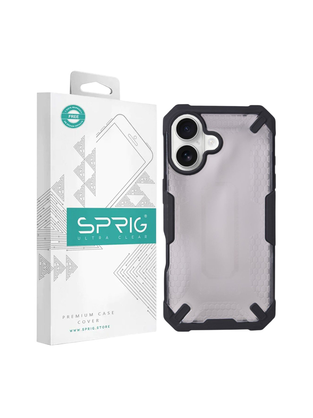 SPRIG iPhone 16 Plus Armor Plan Back Cover