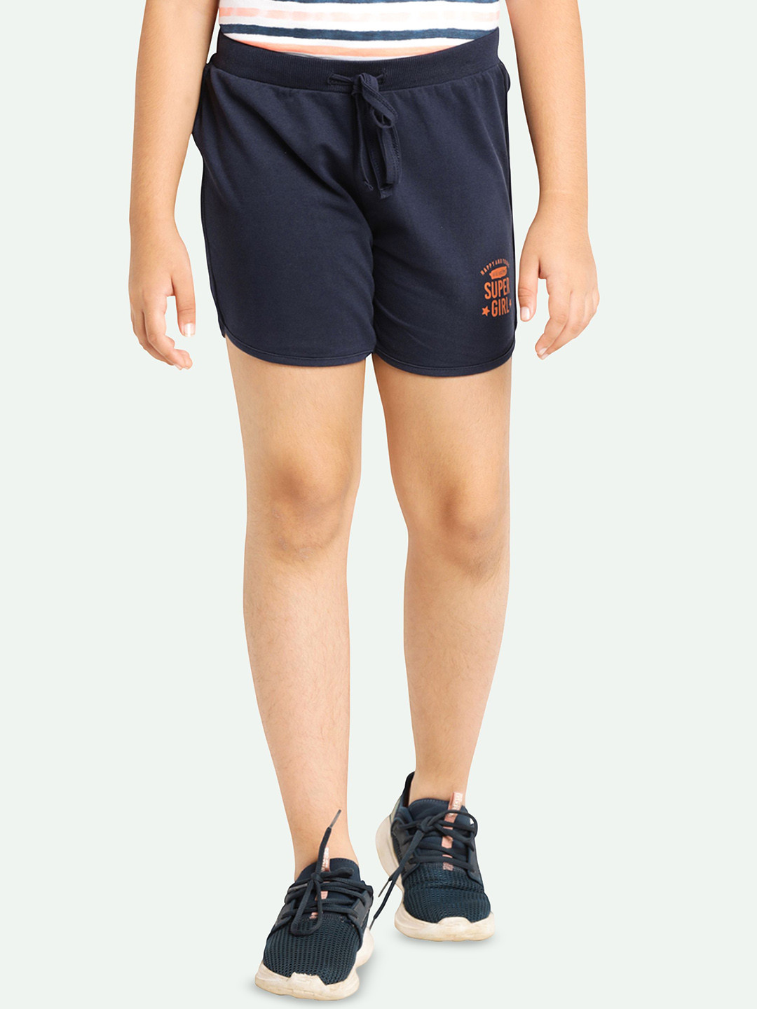 ariel Girls Printed Regular Fit Pure Cotton Shorts