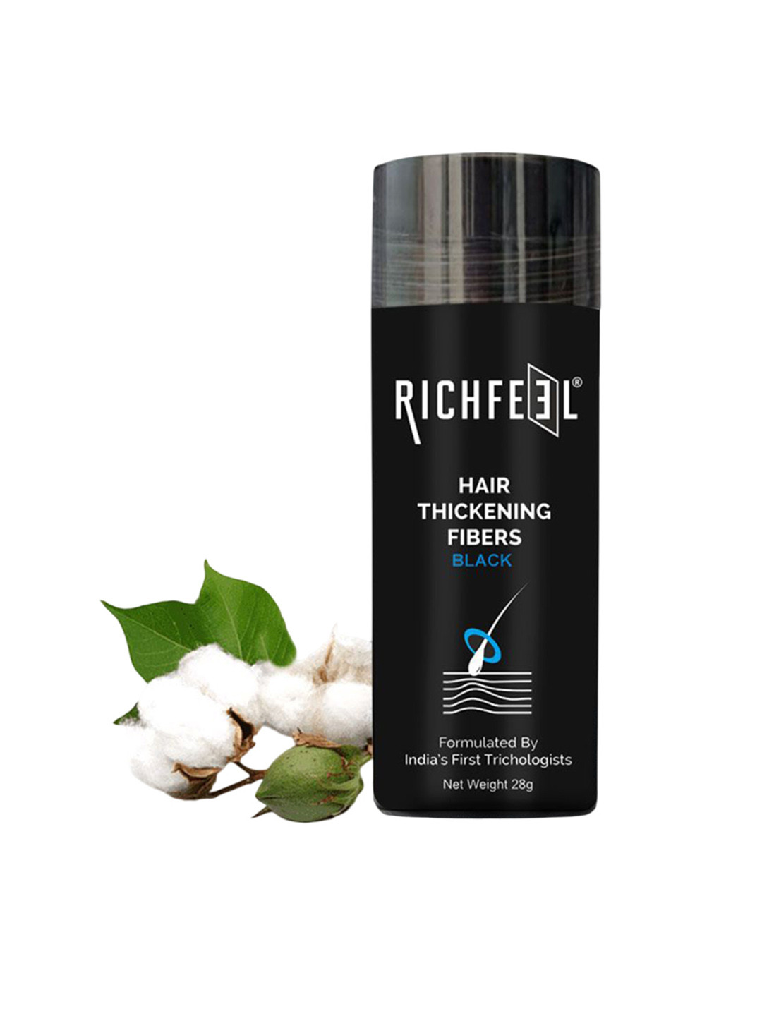 Richfeel Hair Thickening Fibers Stick- 28 g- Black